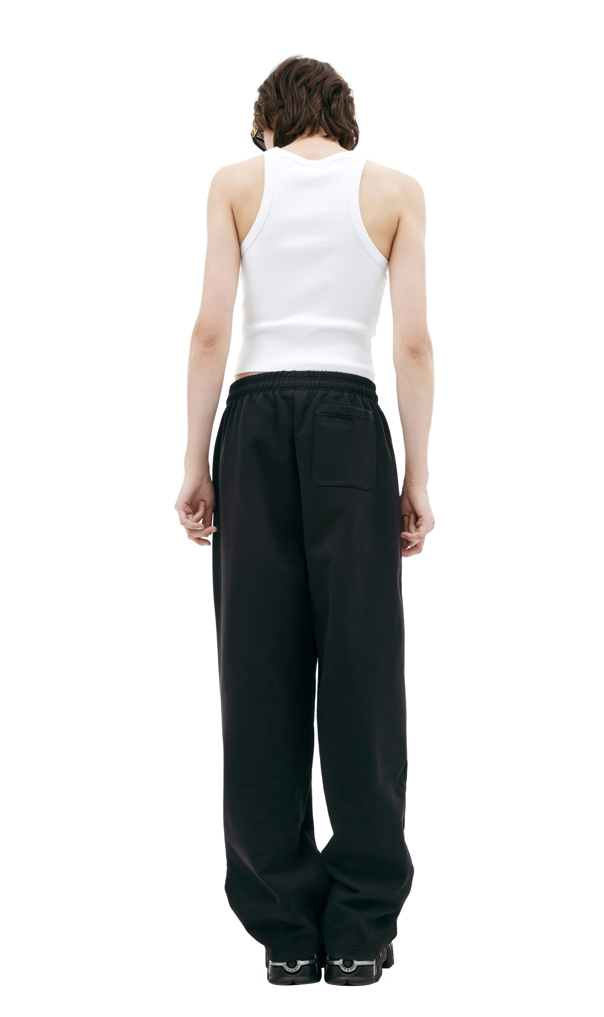 VETEMENTS Black logo sweatpants