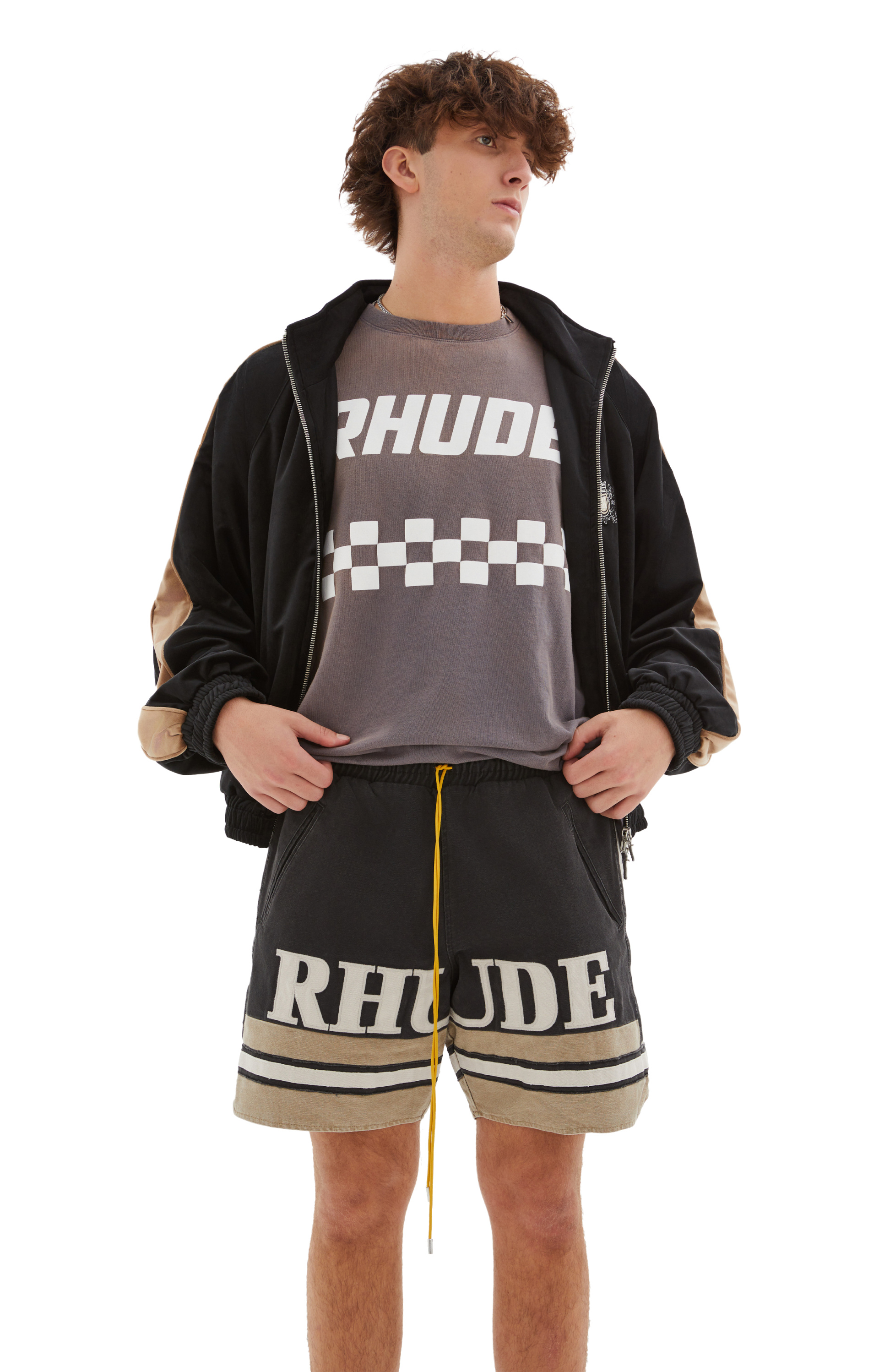 RHUDE Logo shorts