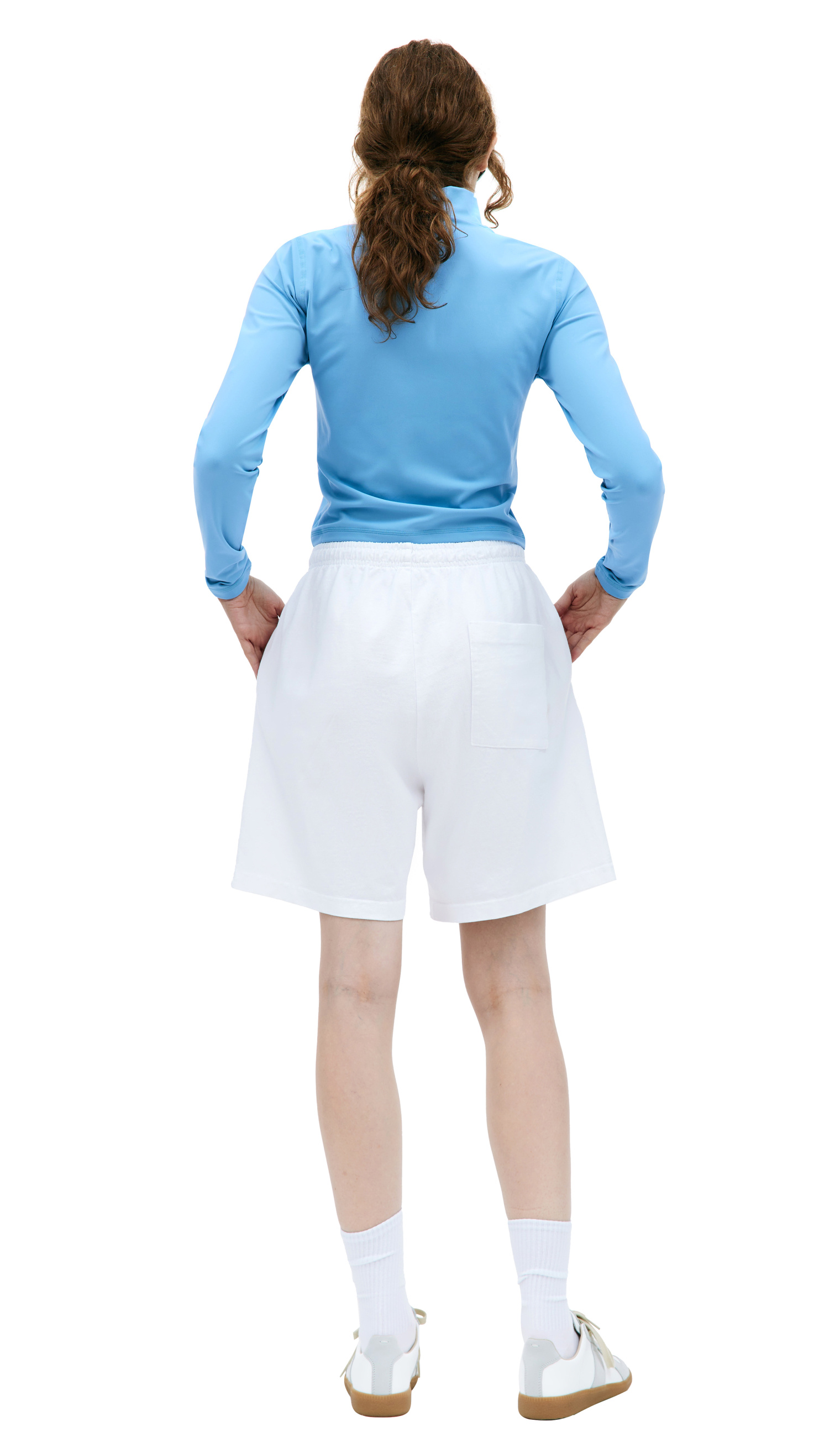 SPORTY & RICH White Vendome shorts