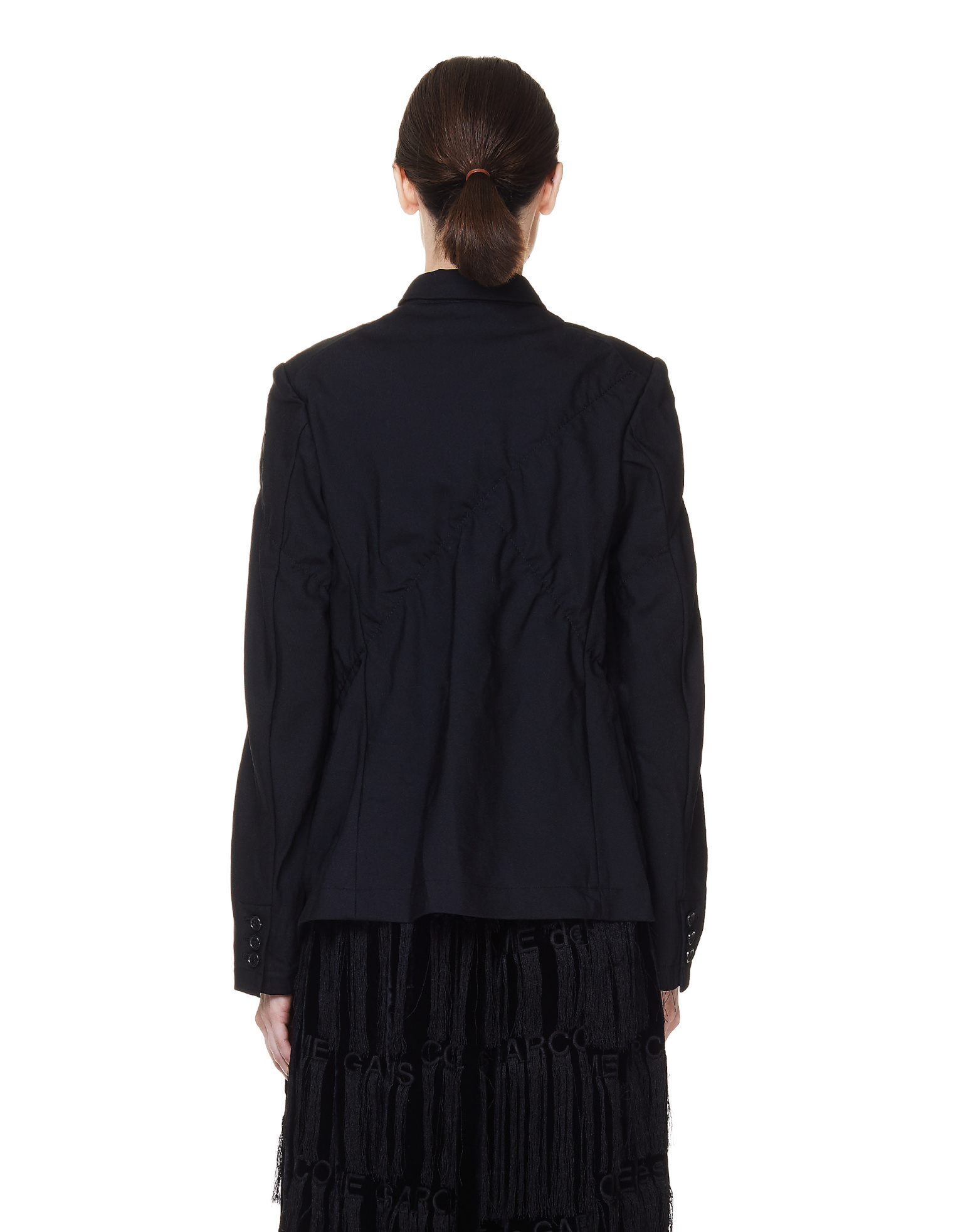 Comme des Garcons CdG Черный жакет на пуговицах