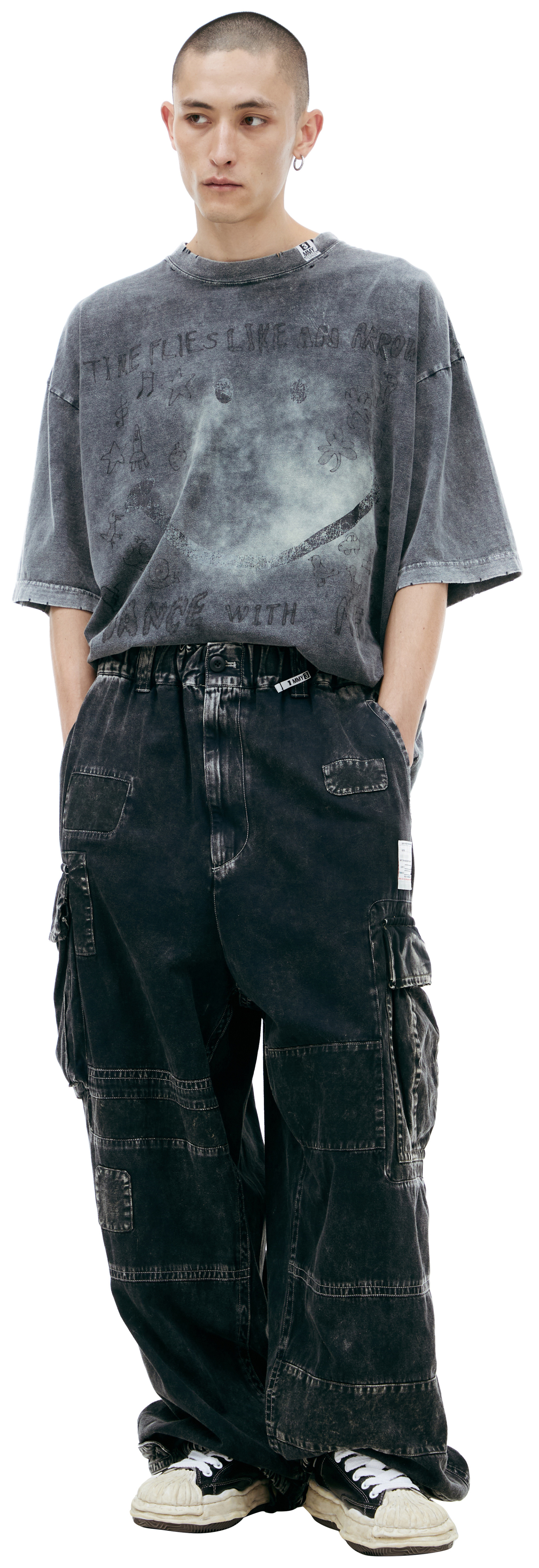 Maison Mihara Yasuhiro Cargo jeans with patch pockets