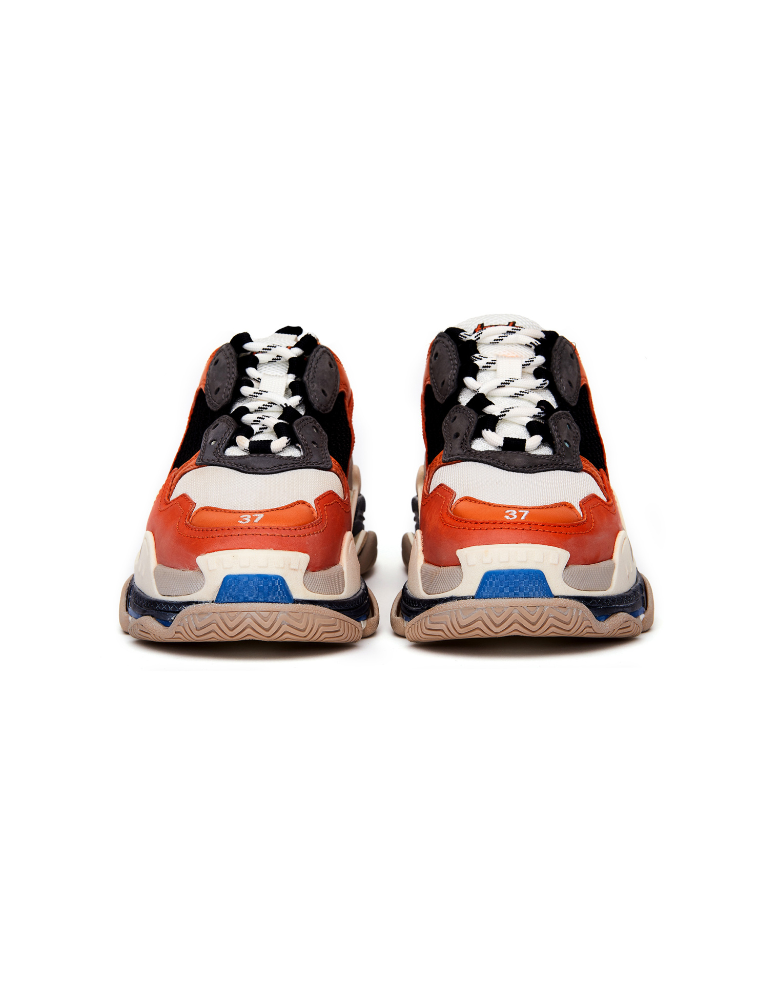 Balenciaga Orange Triple S Sneakers