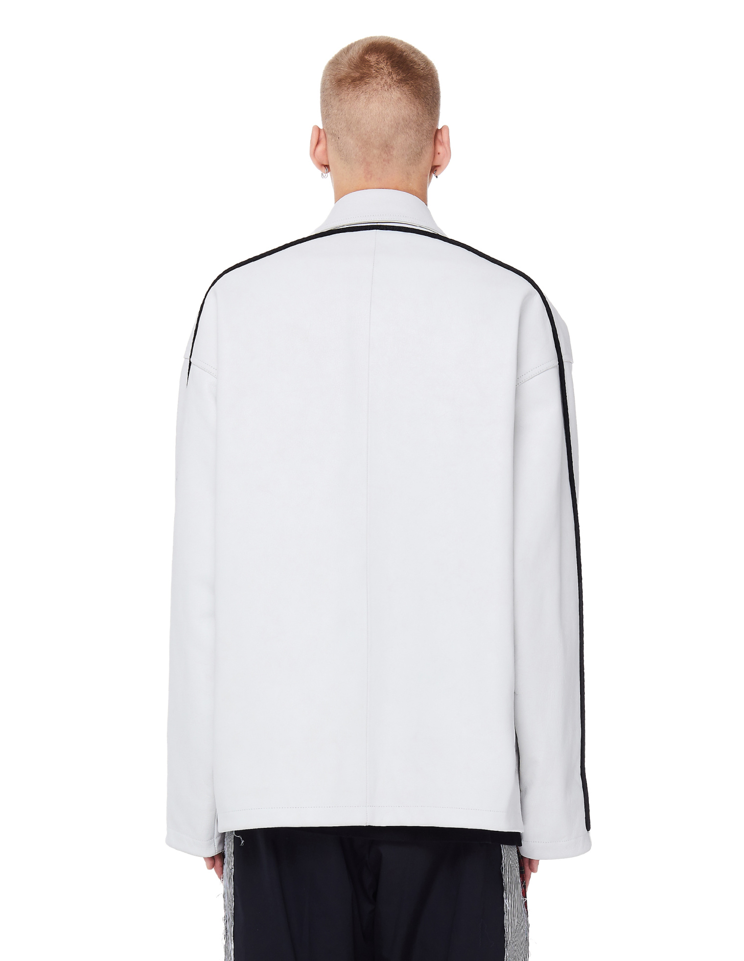 Balenciaga Balenciaga EST. 1917 Snapped Leather Jacket