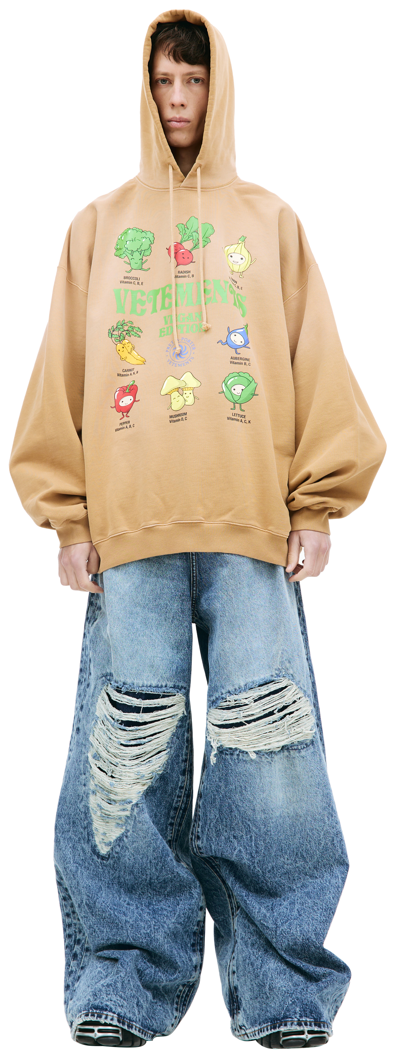 VETEMENTS Худи с принтом Vegan Edition