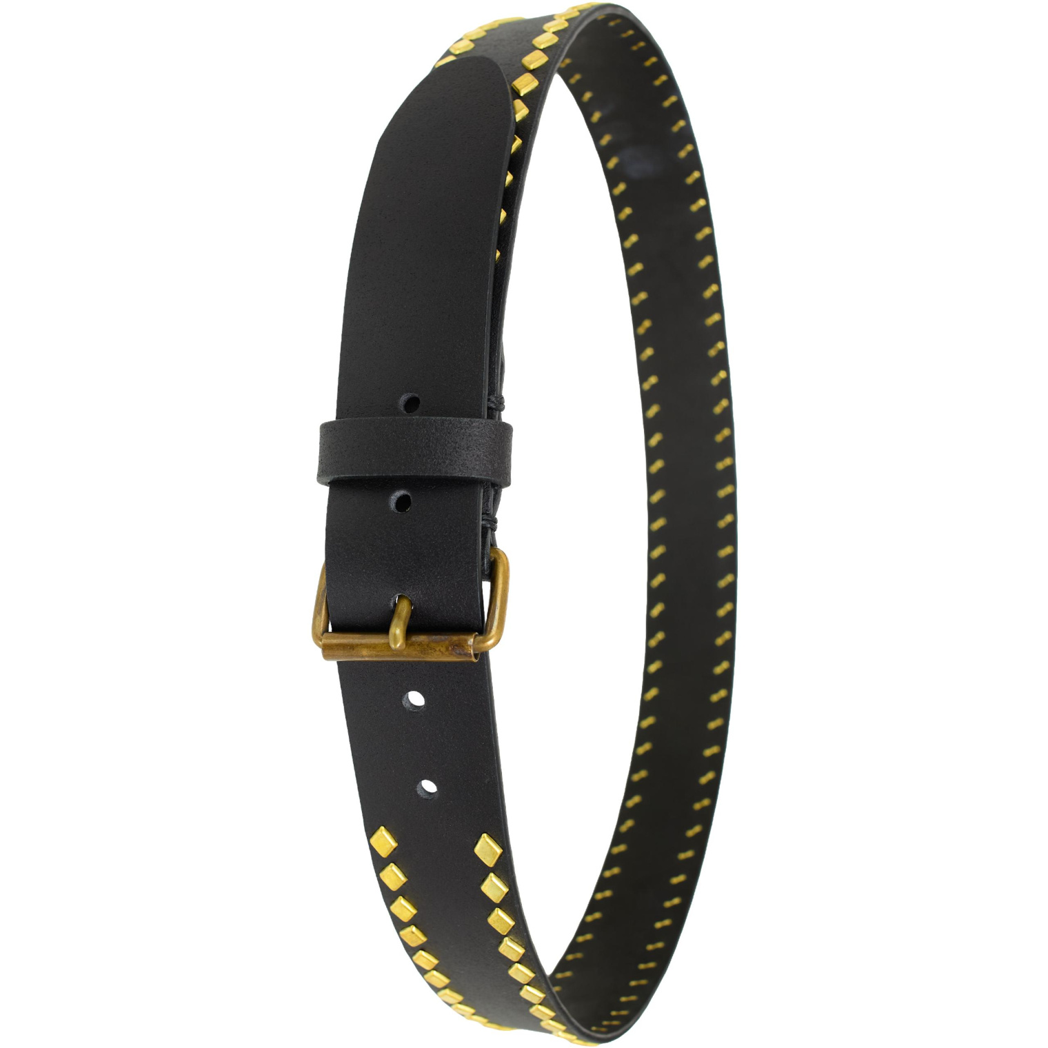 visvim Studs leather belt