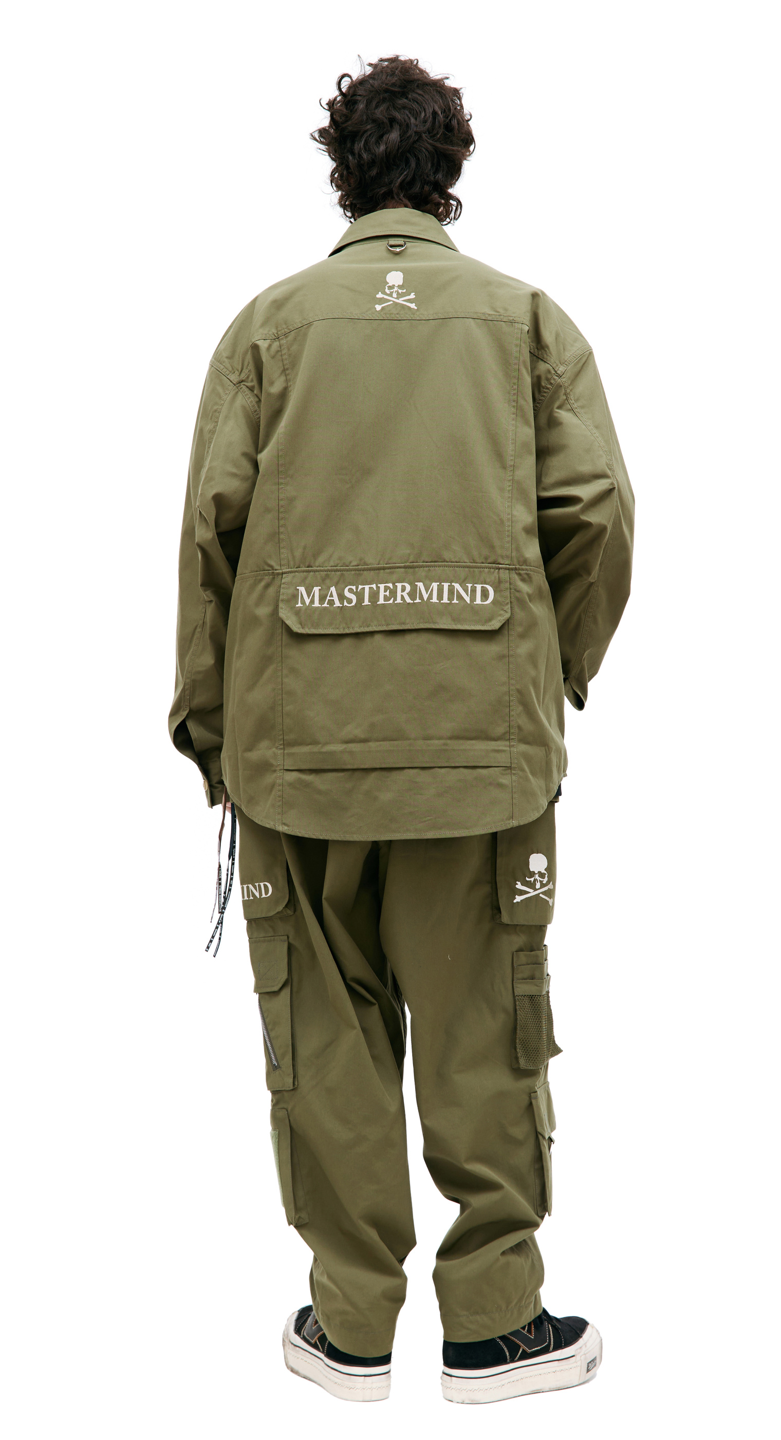 Mastermind WORLD Khaki multi pockets shirt