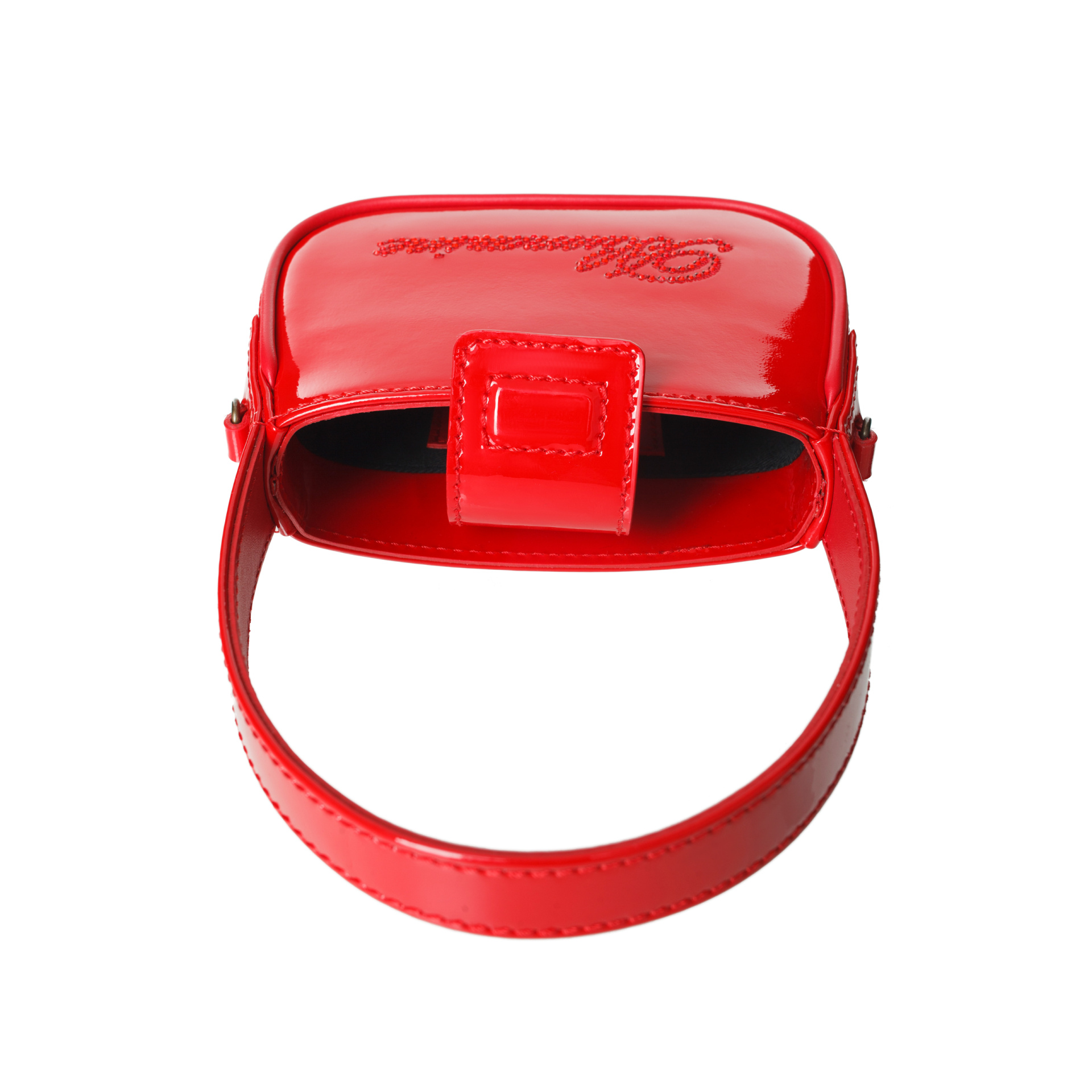 Blumarine Borsa mini rhinestone logo bag