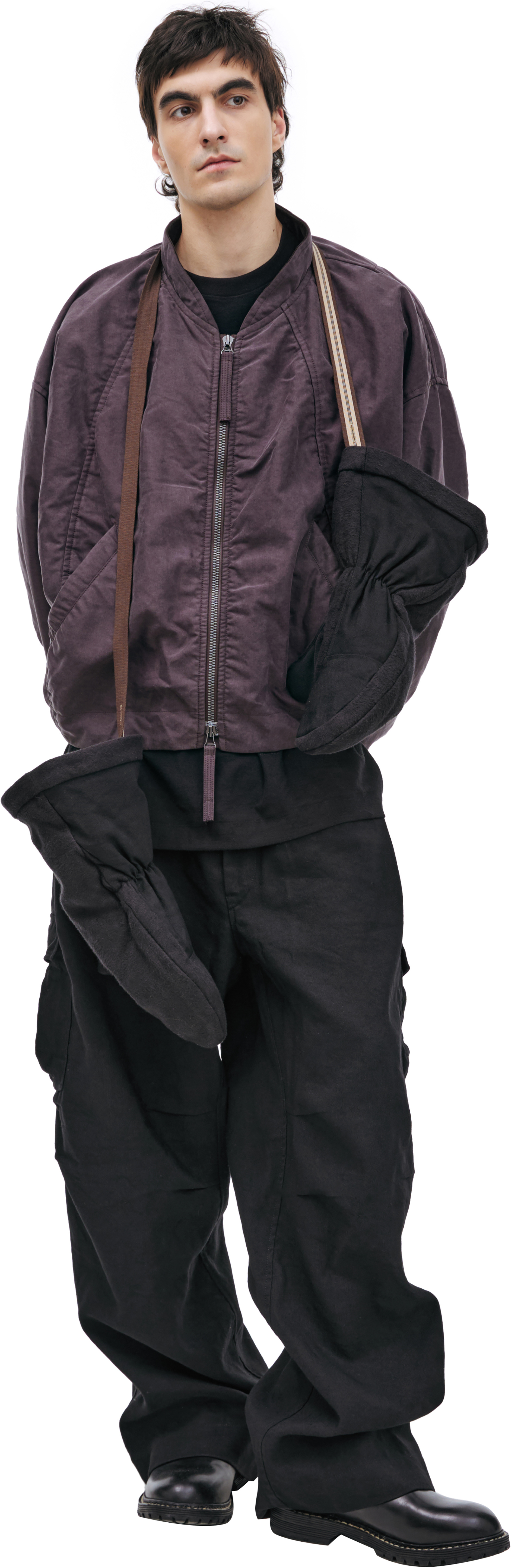 Ziggy Chen Purple Brown Jacket