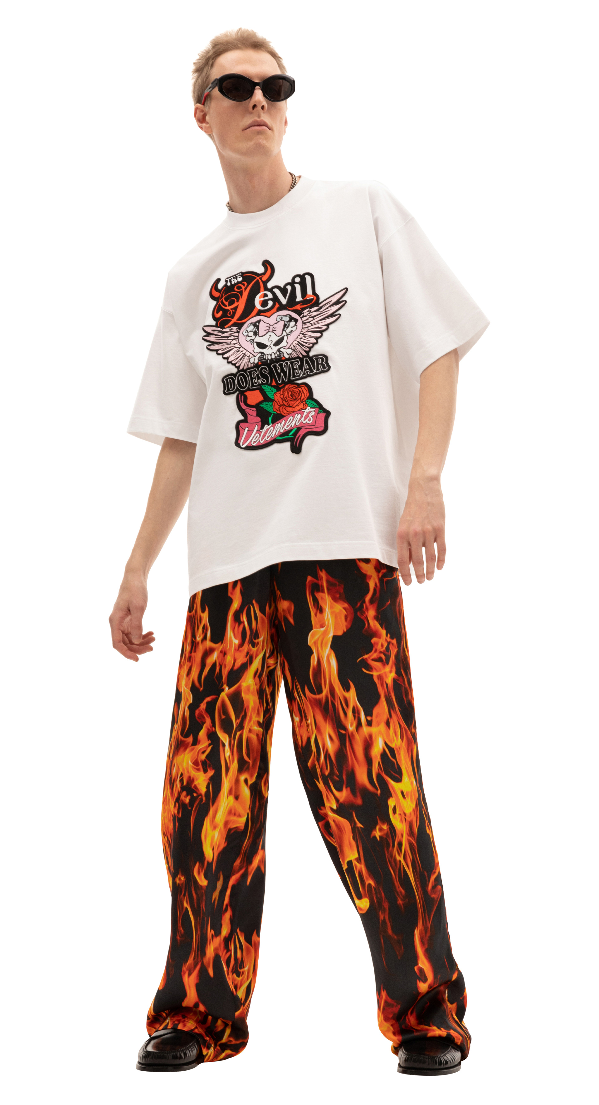 VETEMENTS The Devil T-shirt in white