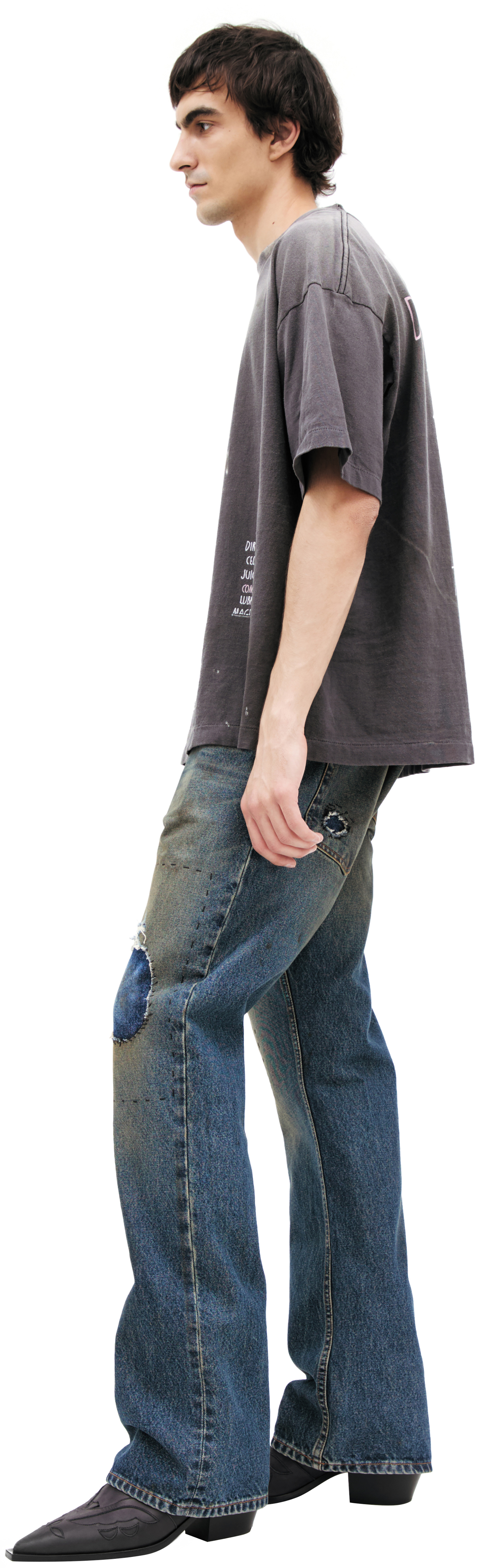 Saint Mxxxxxx Grey T-shirt with print