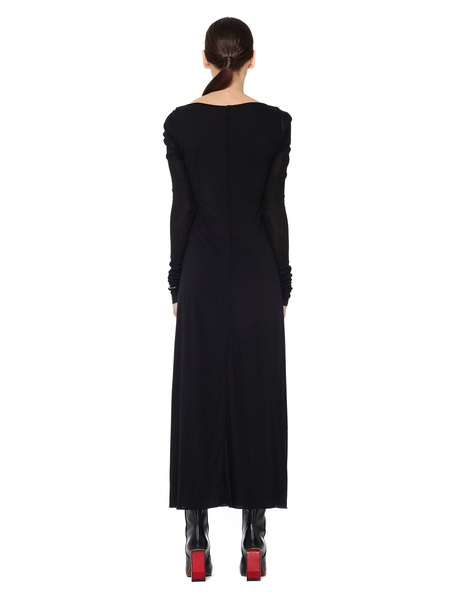 Rick Owens Lilies Draped long sleeve dress