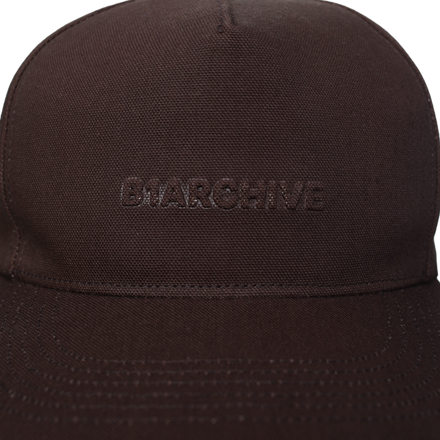 B1ARCHIVE Brown embroidered logo cap