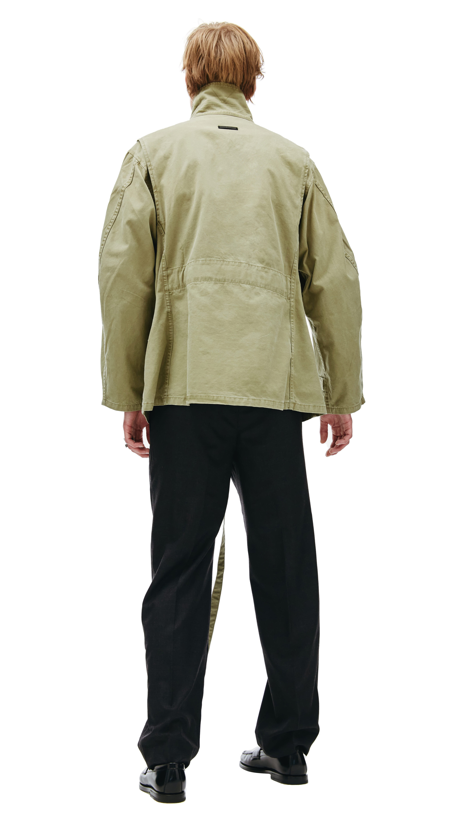 Fear of God Belted Cotton Jacket In Army