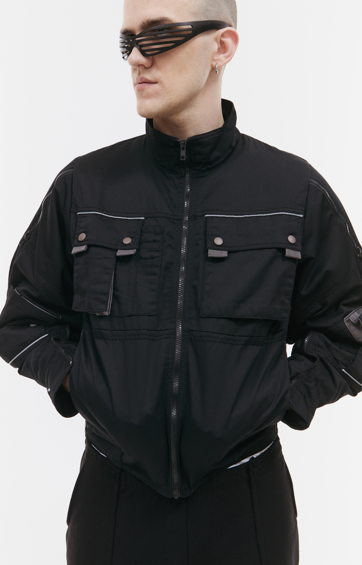 PROTOTYPES Bomber jacket with patch pockets