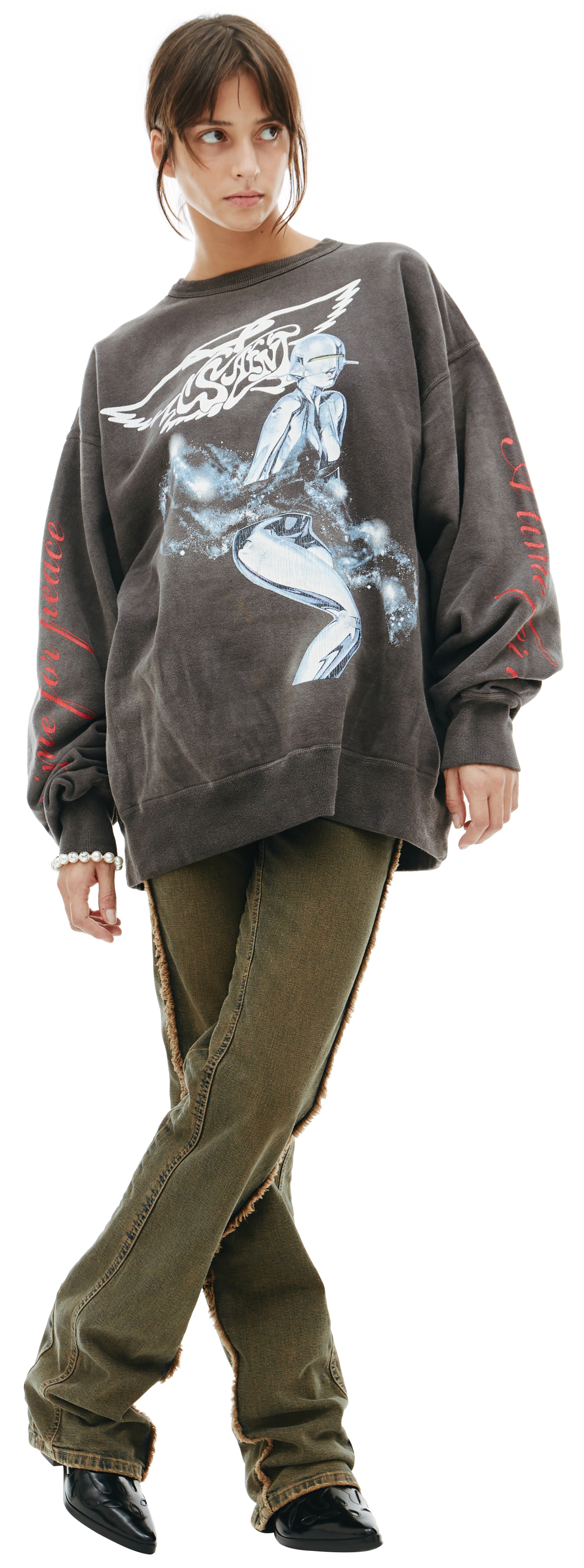 Saint Michael Sorayama x Saint Michael graphic print sweatshirt