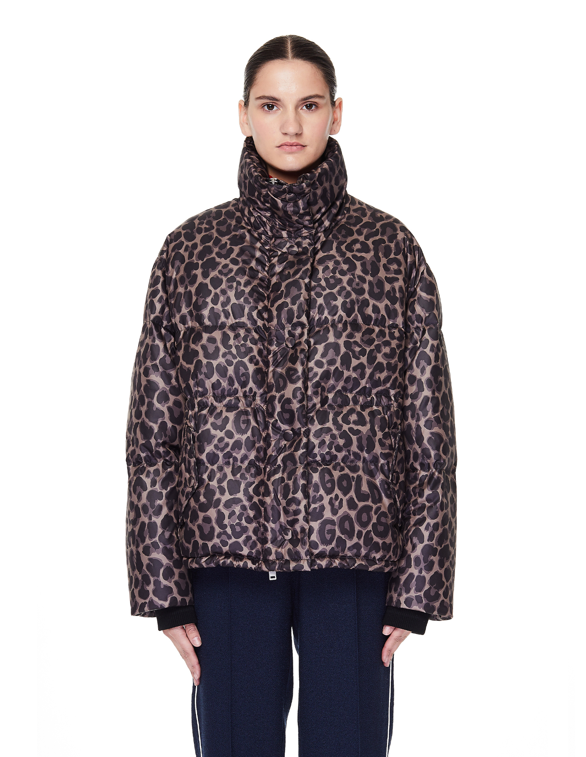 Golden Goose Leopard Down Jacket