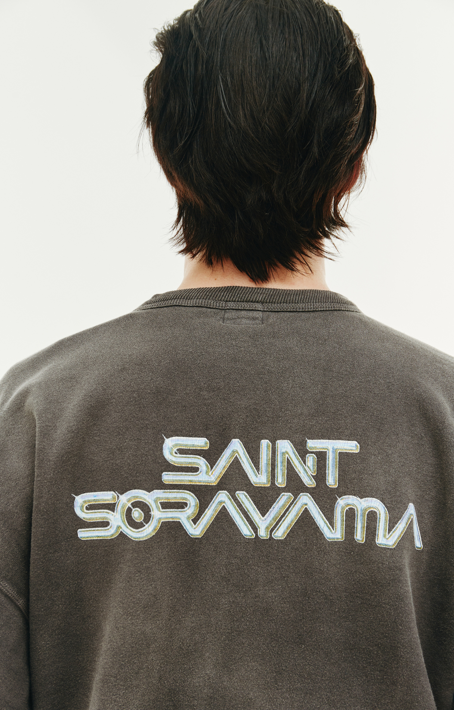 Saint Michael Оверсайз свитшот Sorayama x Saint Michael с принтом