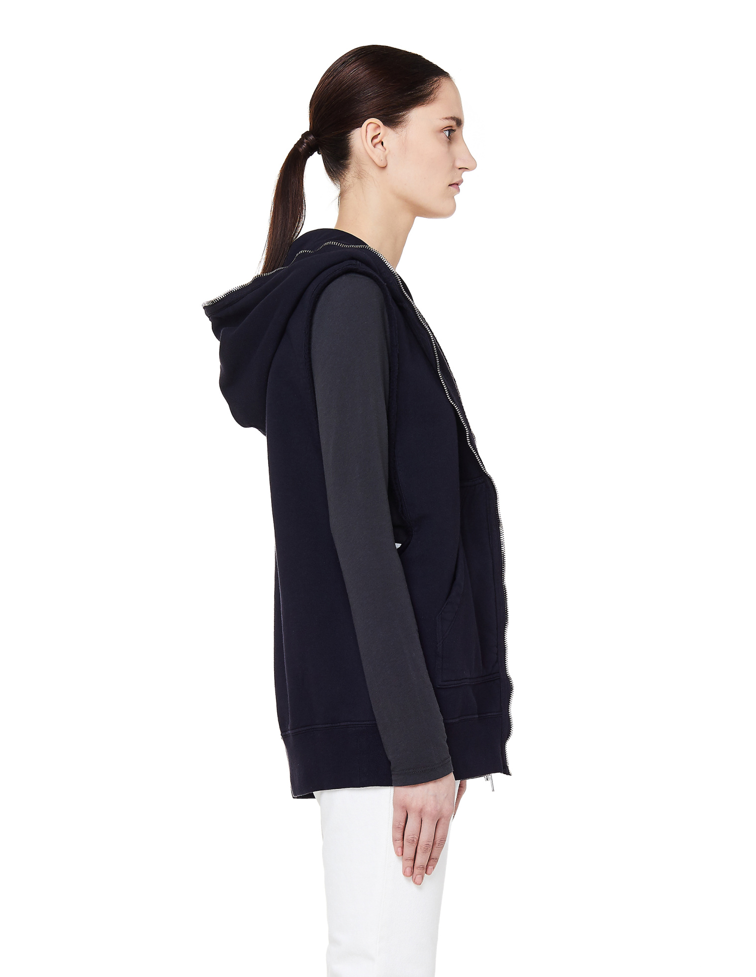 DRKSHDW by Rick Owens Хлопковое худи без рукавов