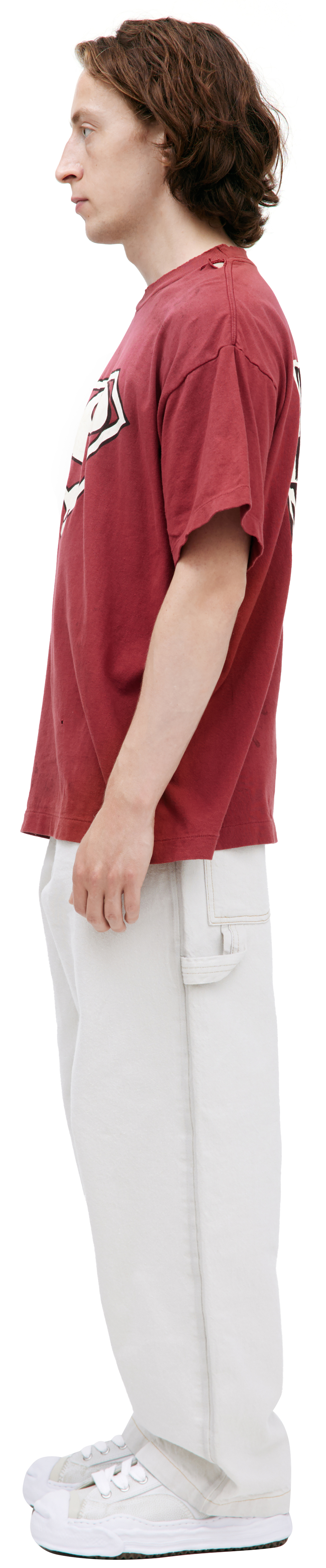 Saint Mxxxxxx T-shirt with a ripped effect
