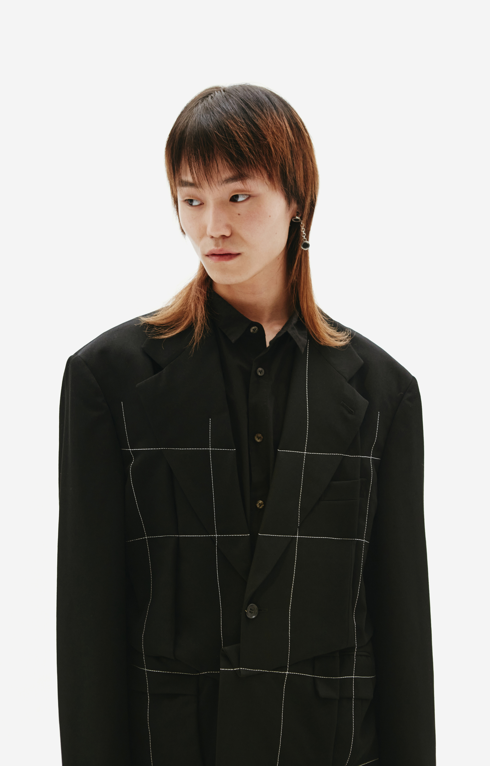 Comme des Garcons Homme plus Wool Blazer in Black
