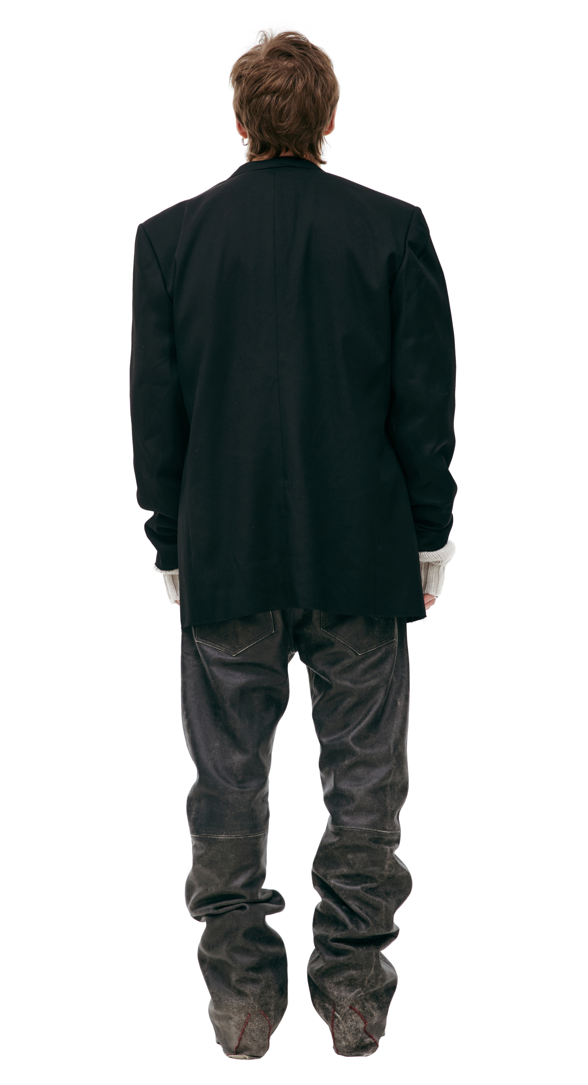 Enfants Riches Déprimés Wool blazer with stitched belt