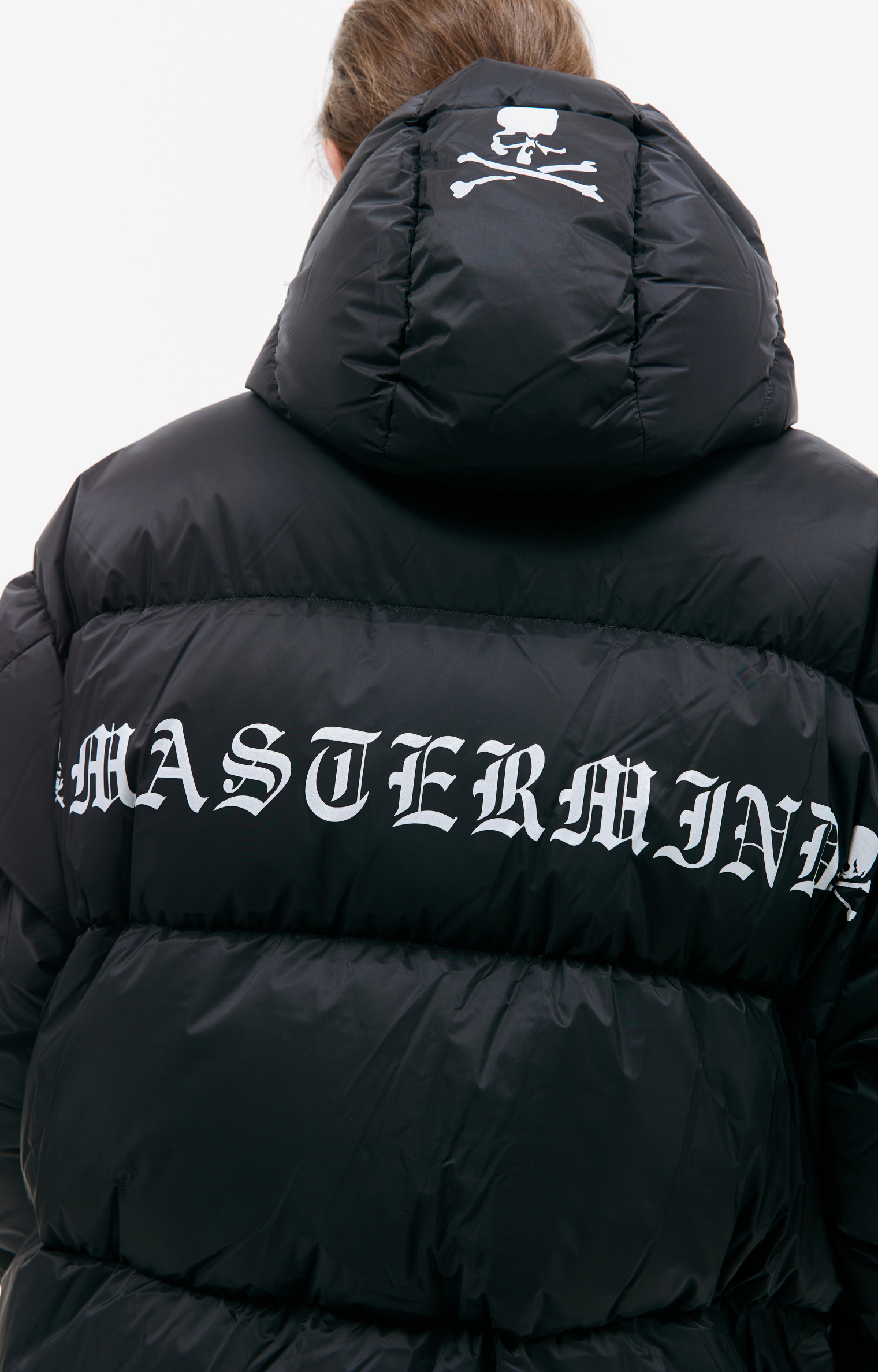 Mastermind WORLD Black logo down jacket