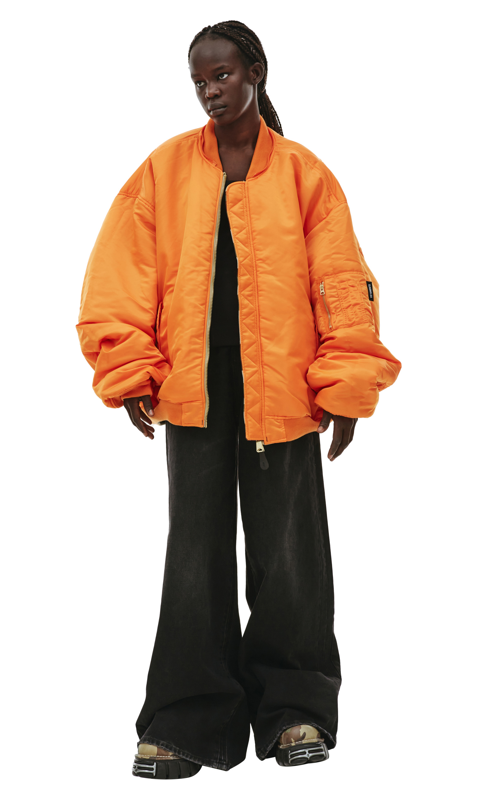 VETEMENTS Reversible hooded camo bomber