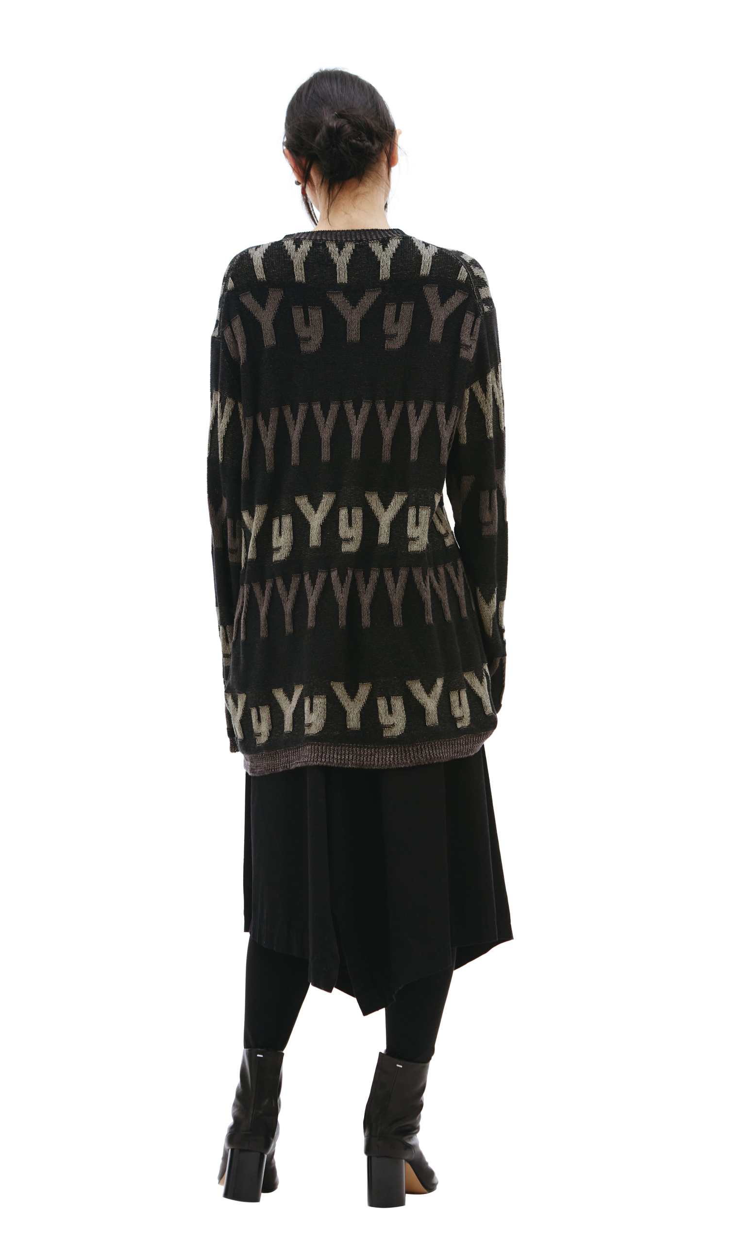 Yohji Yamamoto All over logo knit sweater