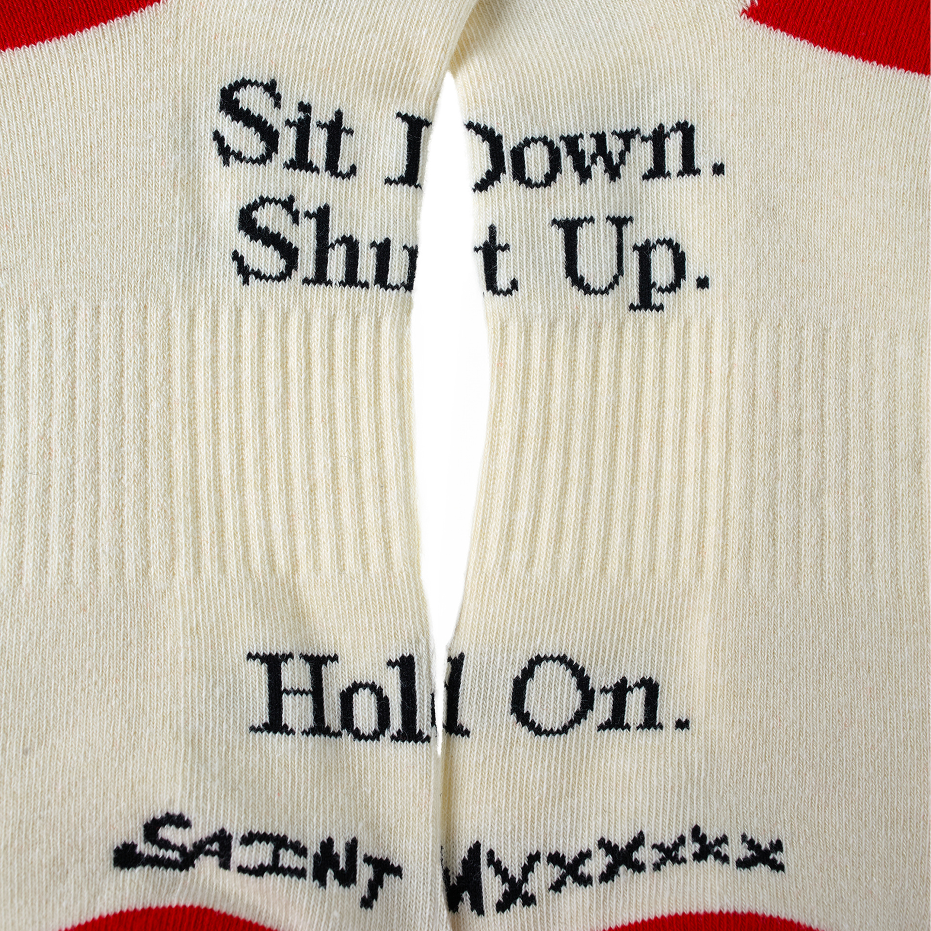 Saint Mxxxxxx White logo socks