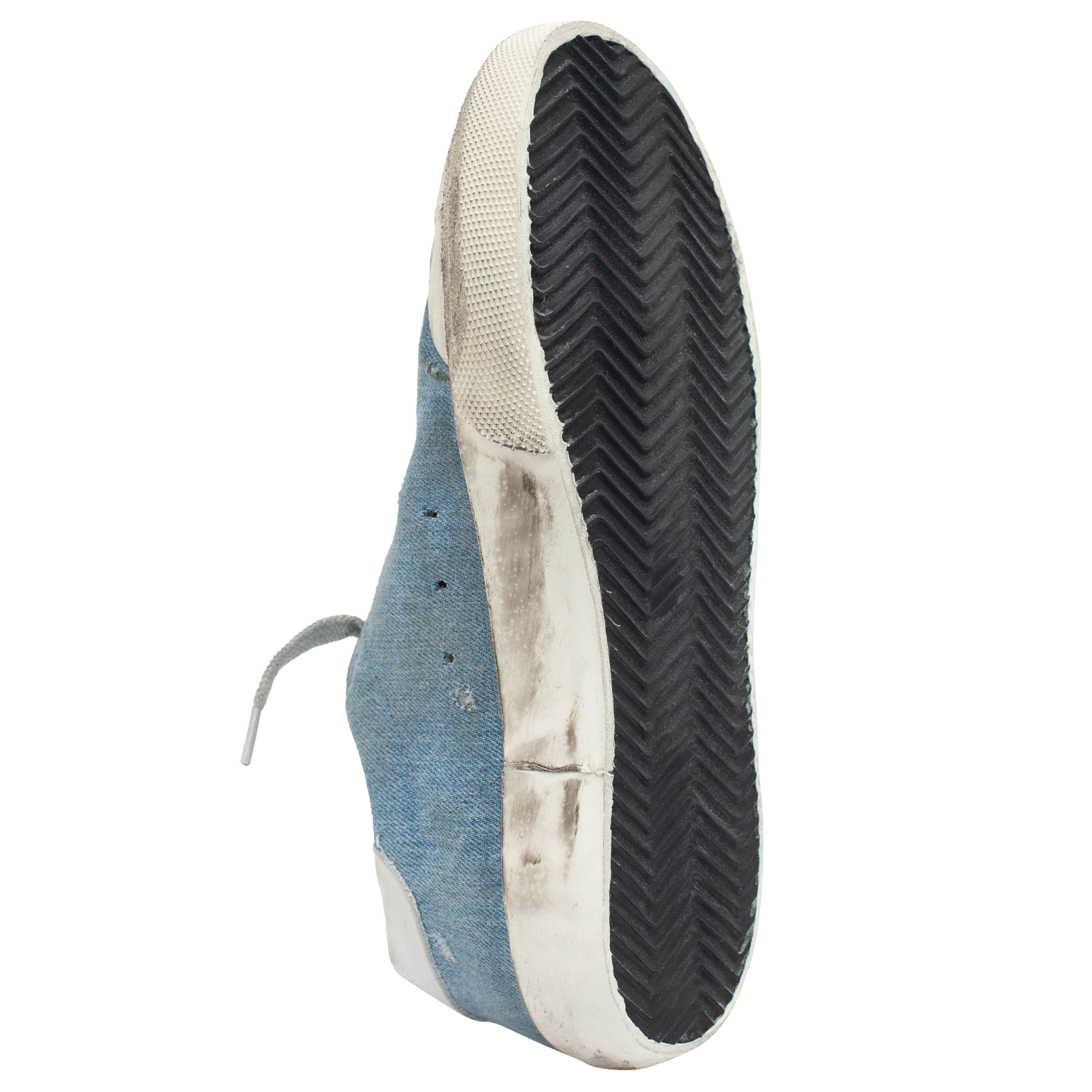 Golden Goose Кеды Superstar Penstar из рванного денима