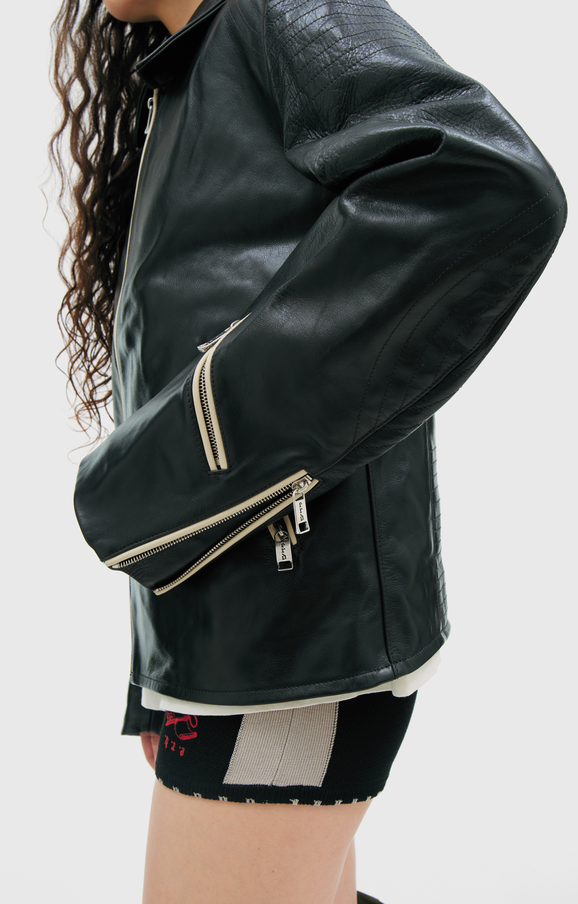Enfants Riches Déprimés Black leather jacket