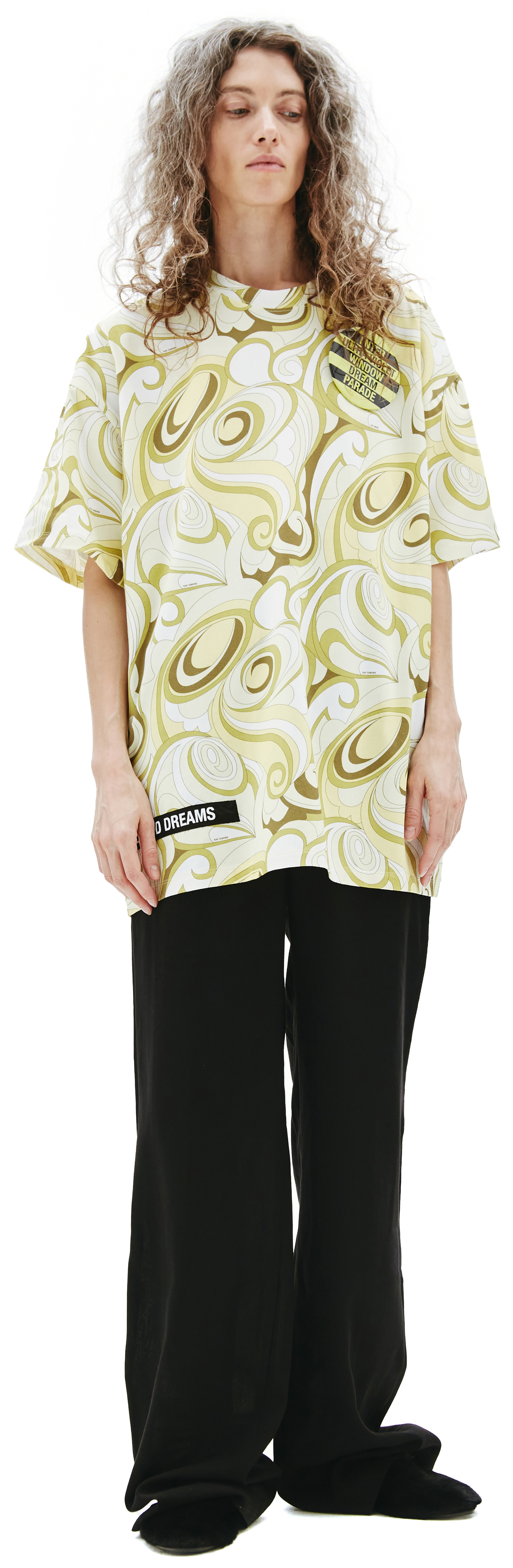 Raf Simons Yellow Cotton T-shirt