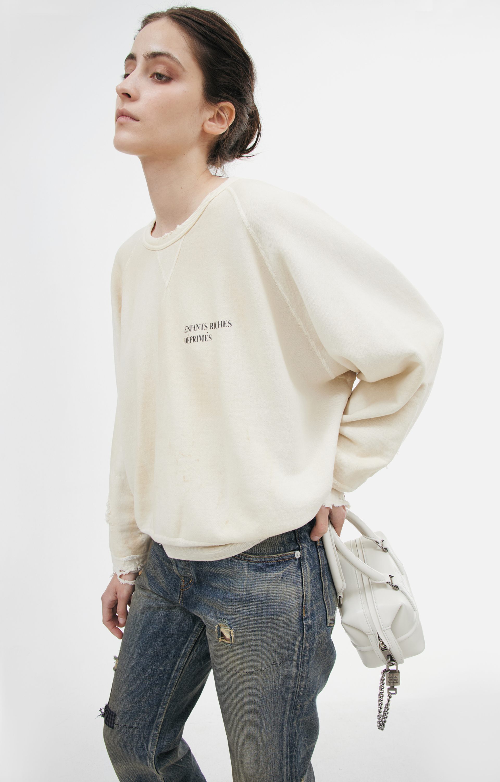 Enfants Riches Déprimés Oversized sweatshirt with distressed details
