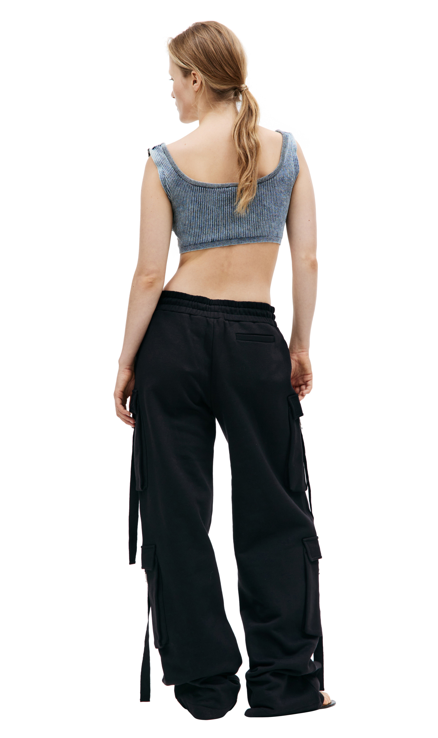 Blumarine Black drawstring sweatpants