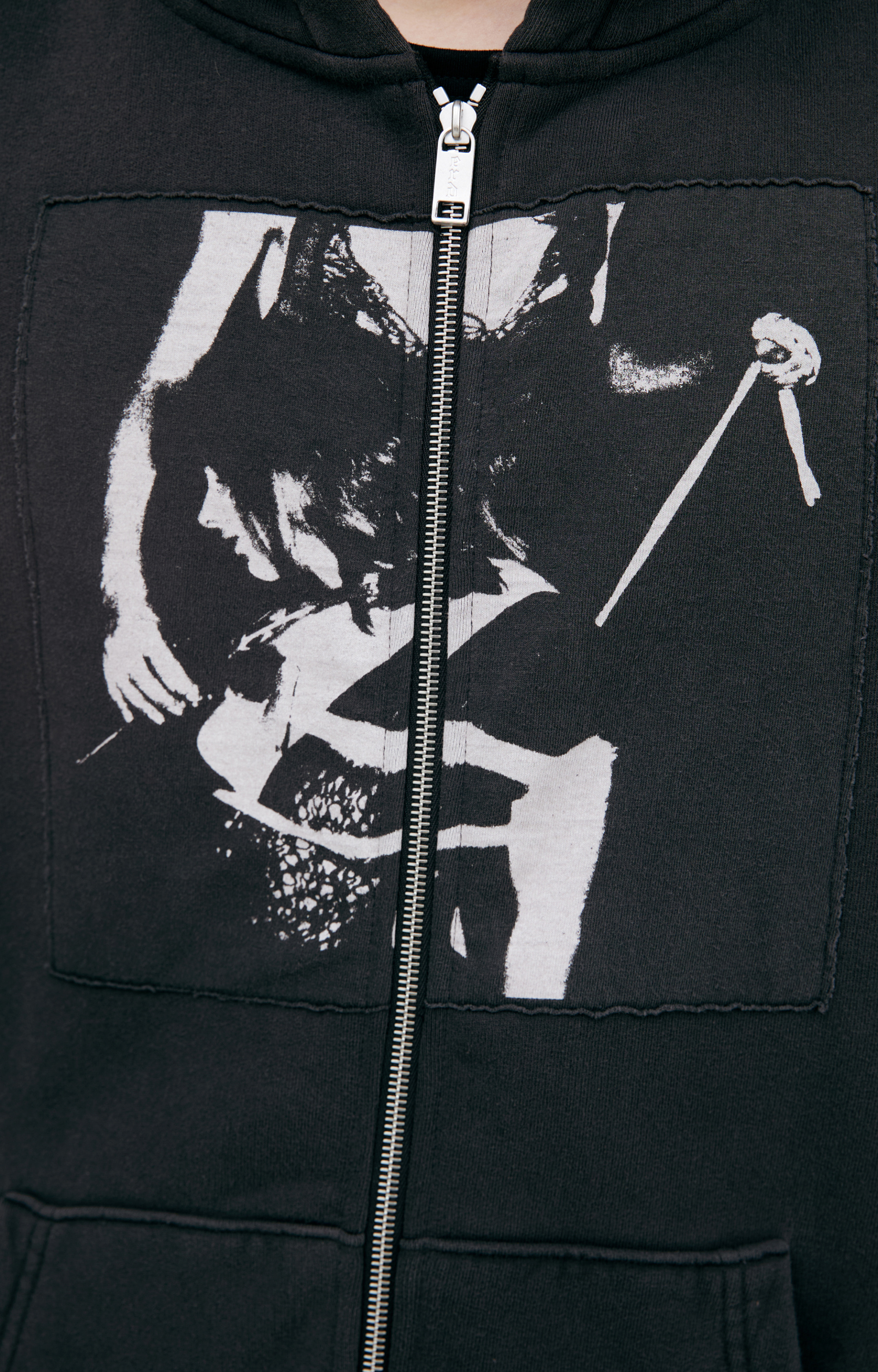 Enfants Riches Déprimés Black hoodie with patches