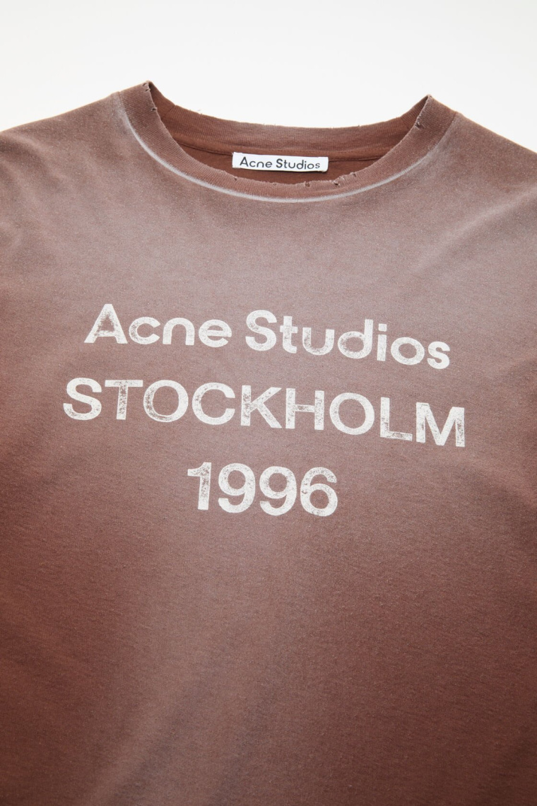 Buy Acne Studios women logo 1996 long sleeve t-shirt for $420