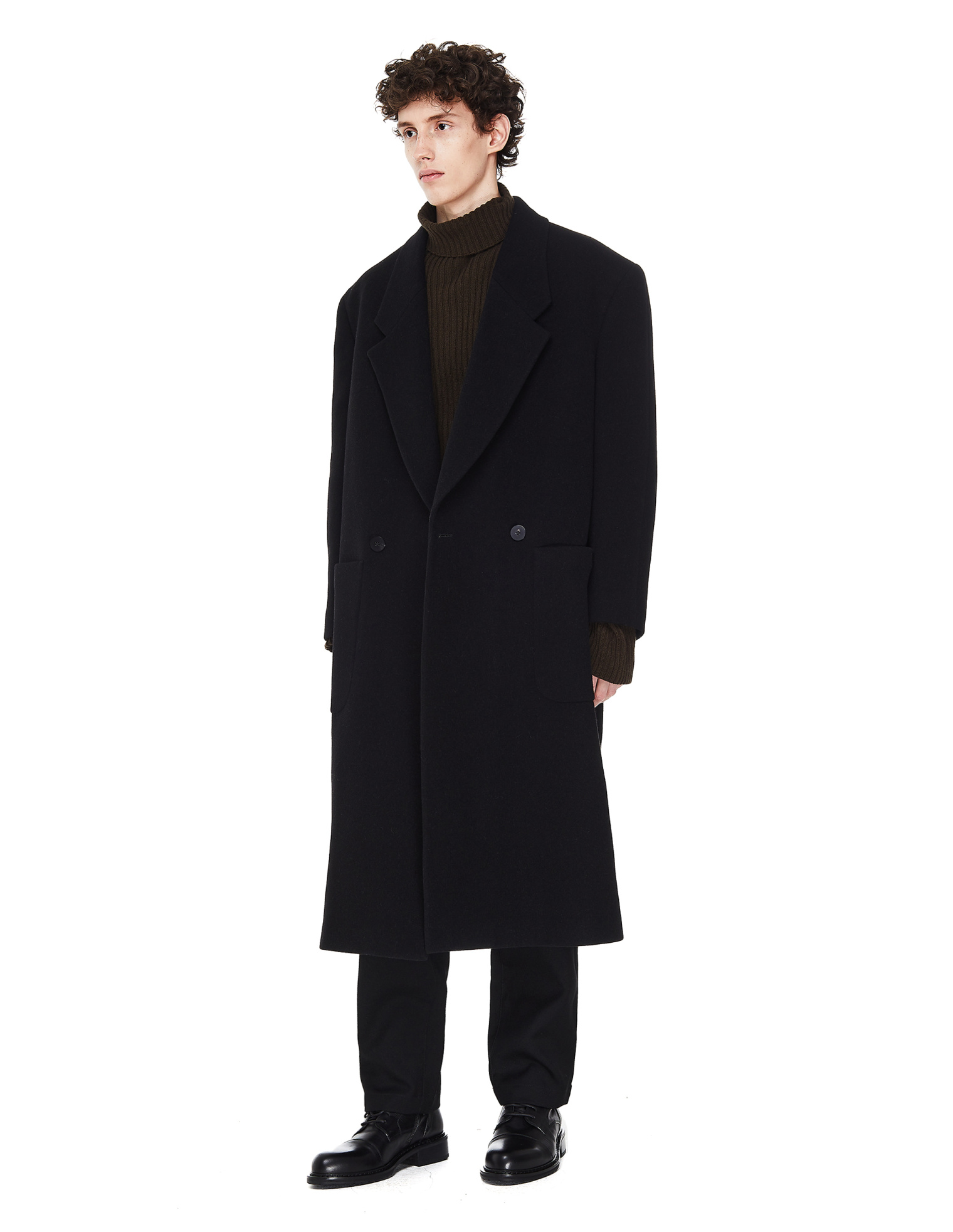 Fear of God x Zegna Двубортное длинное пальто