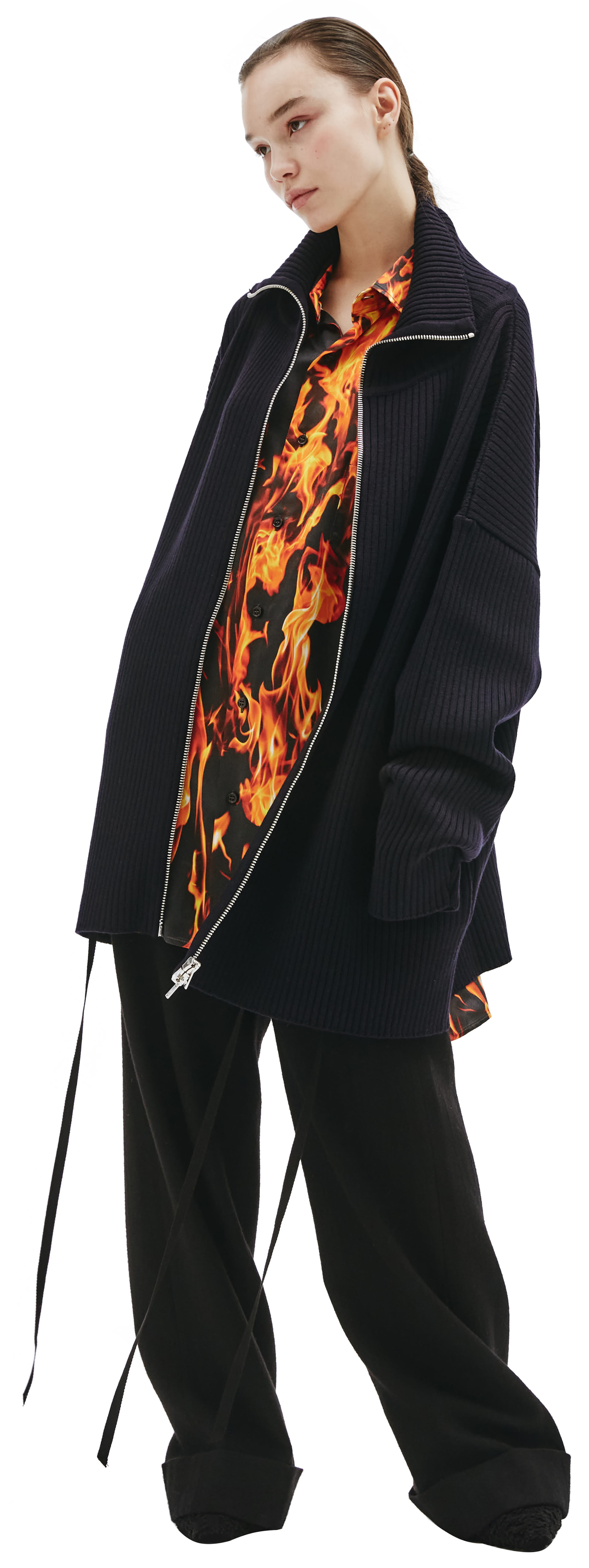 VETEMENTS Wool zipped cardigan