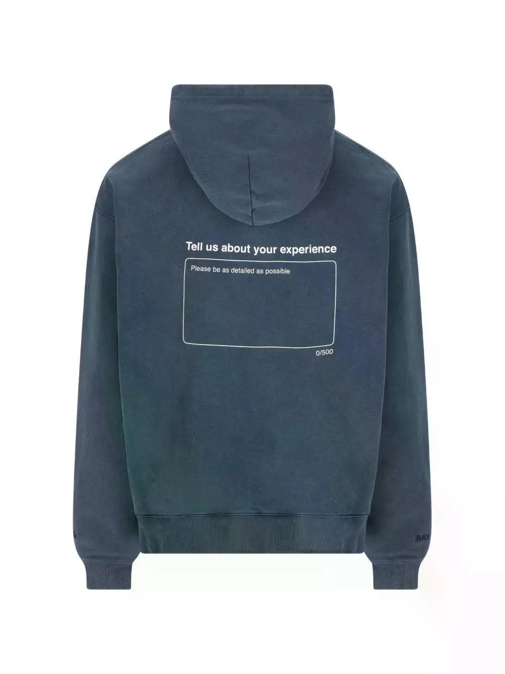 Balenciaga Navy blue hoodie with a print