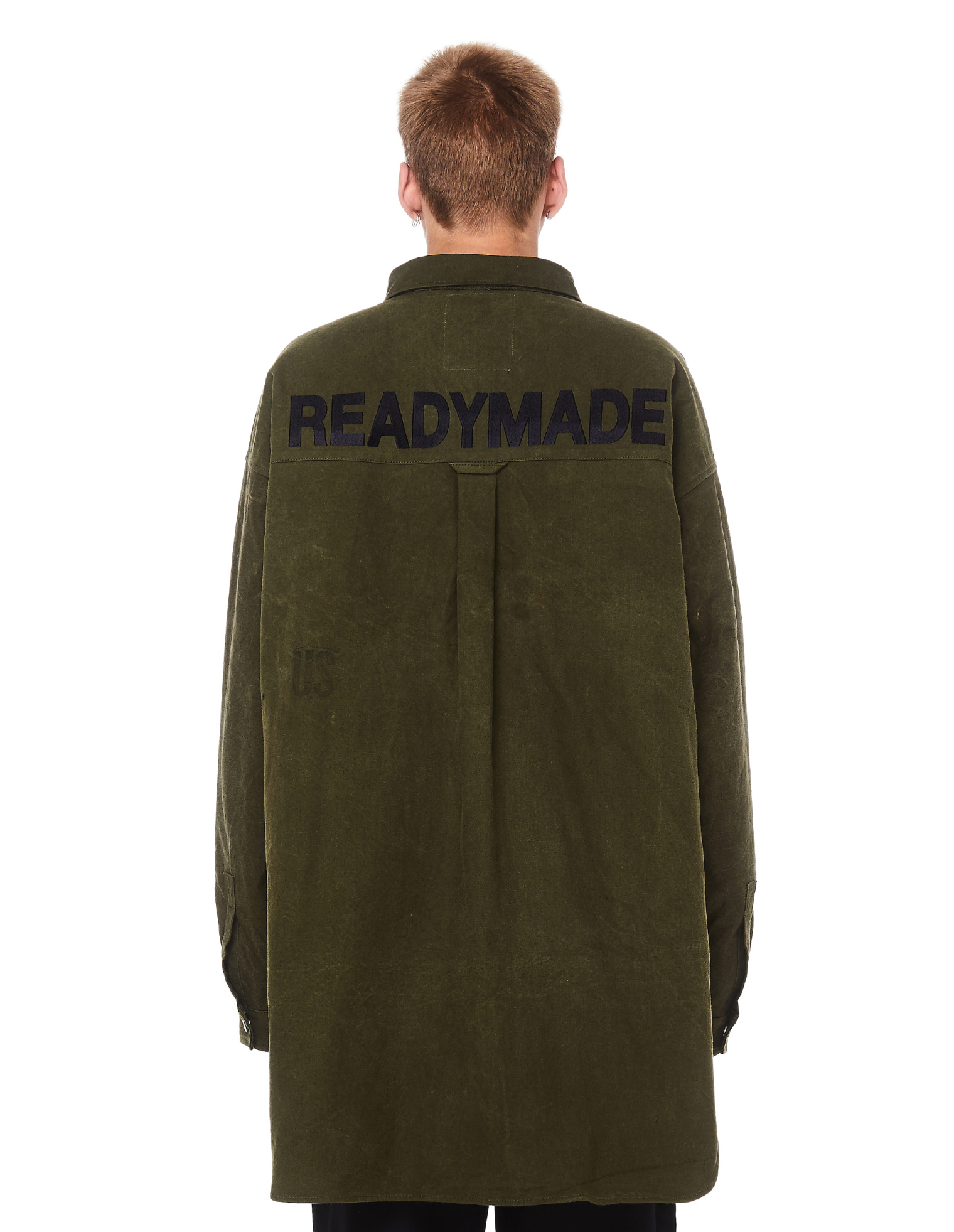 Readymade Oversized Embroidered Khaki Jacket