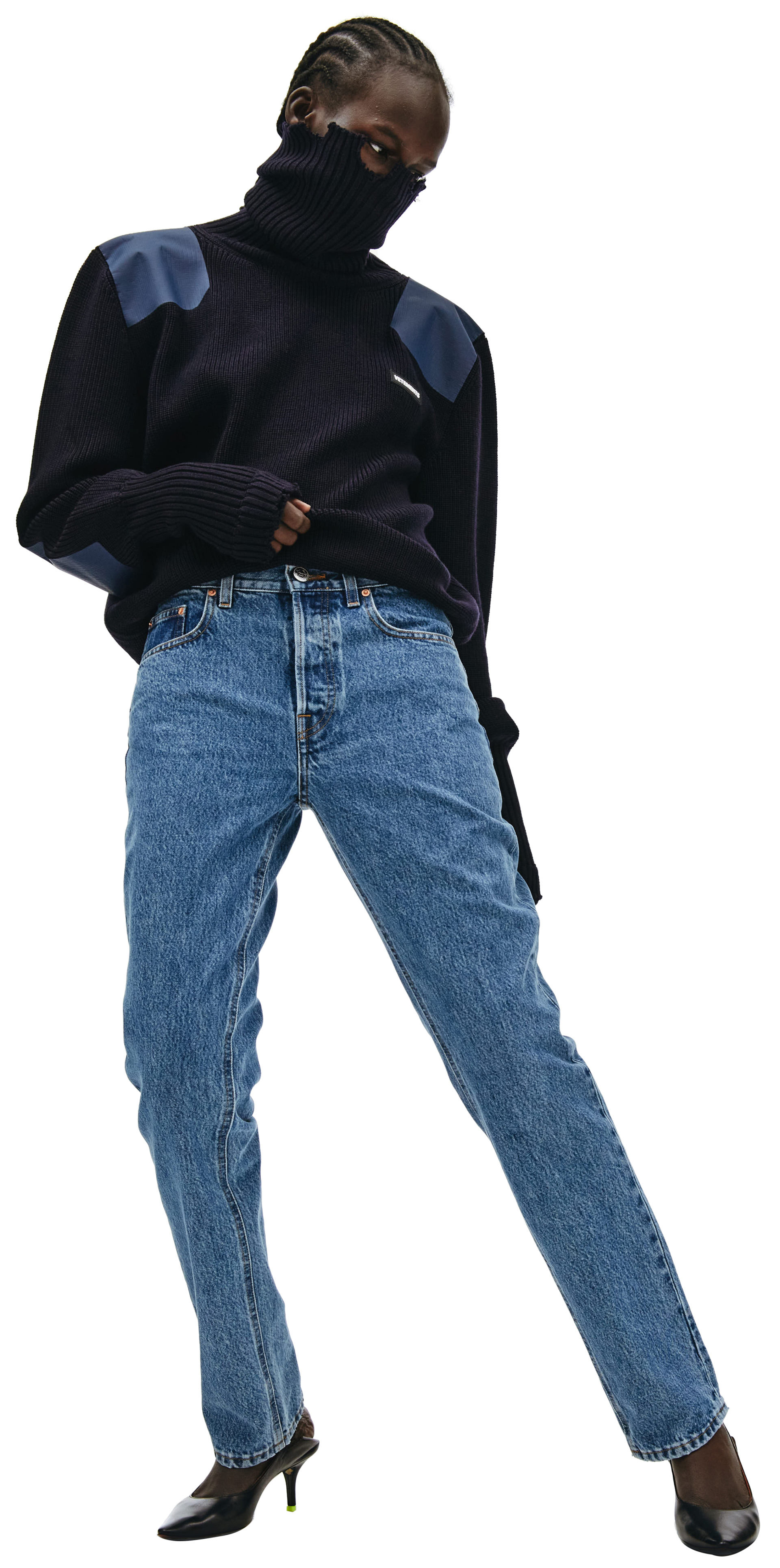 VETEMENTS Blue skinny jeans