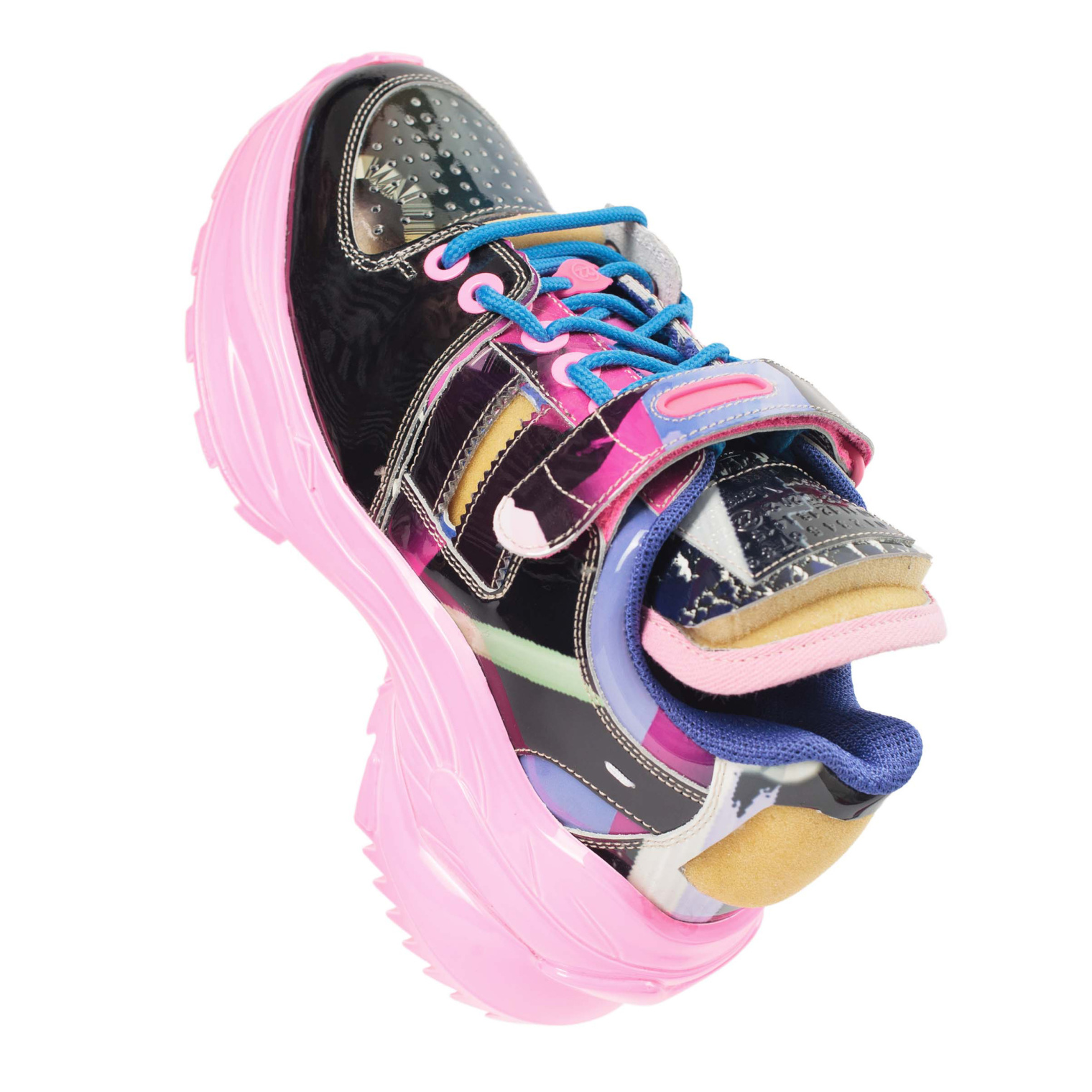 Maison Margiela Flamingo Printed Retro Fit Sneakers