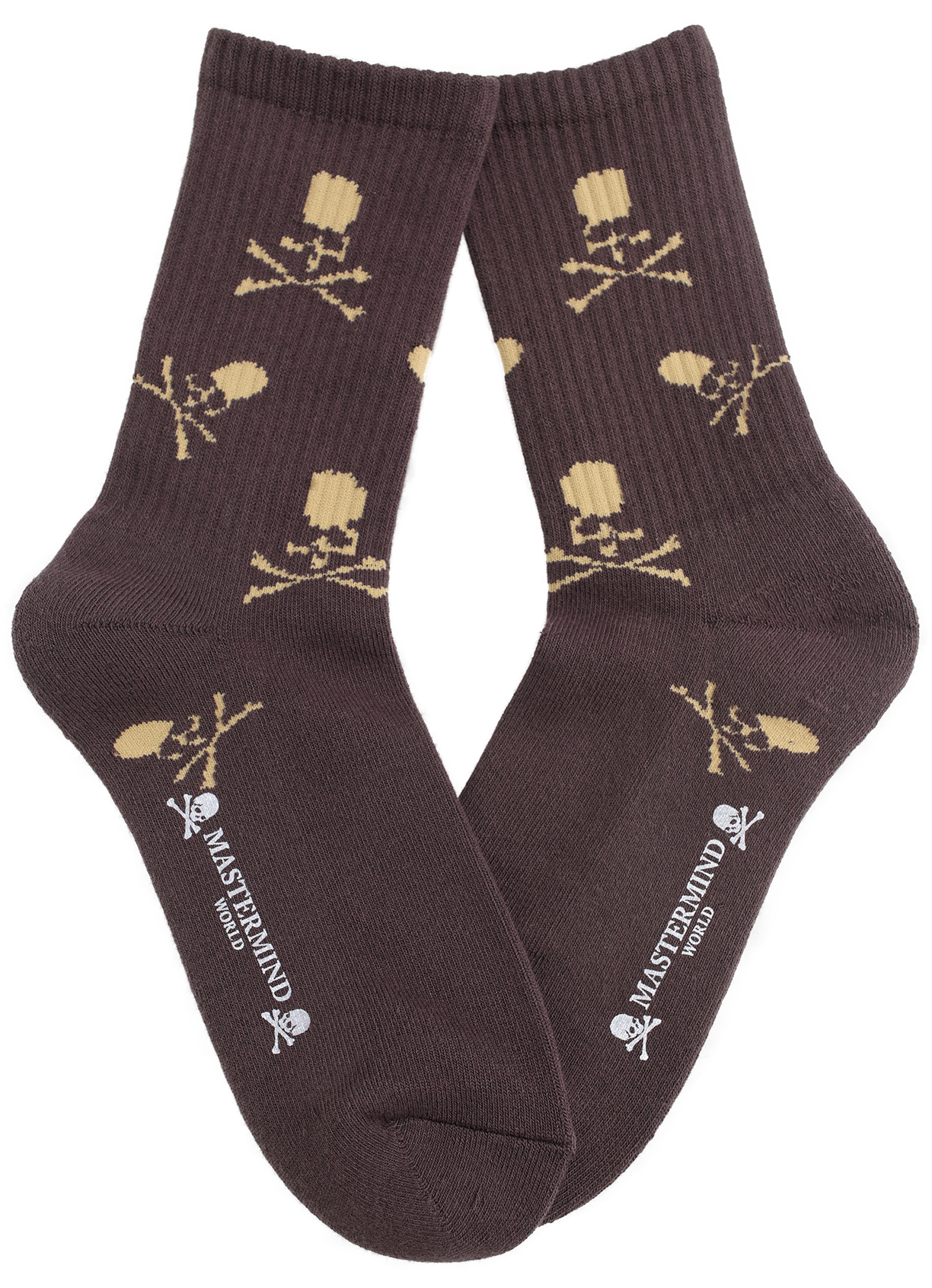 Mastermind WORLD Brown cotton socks