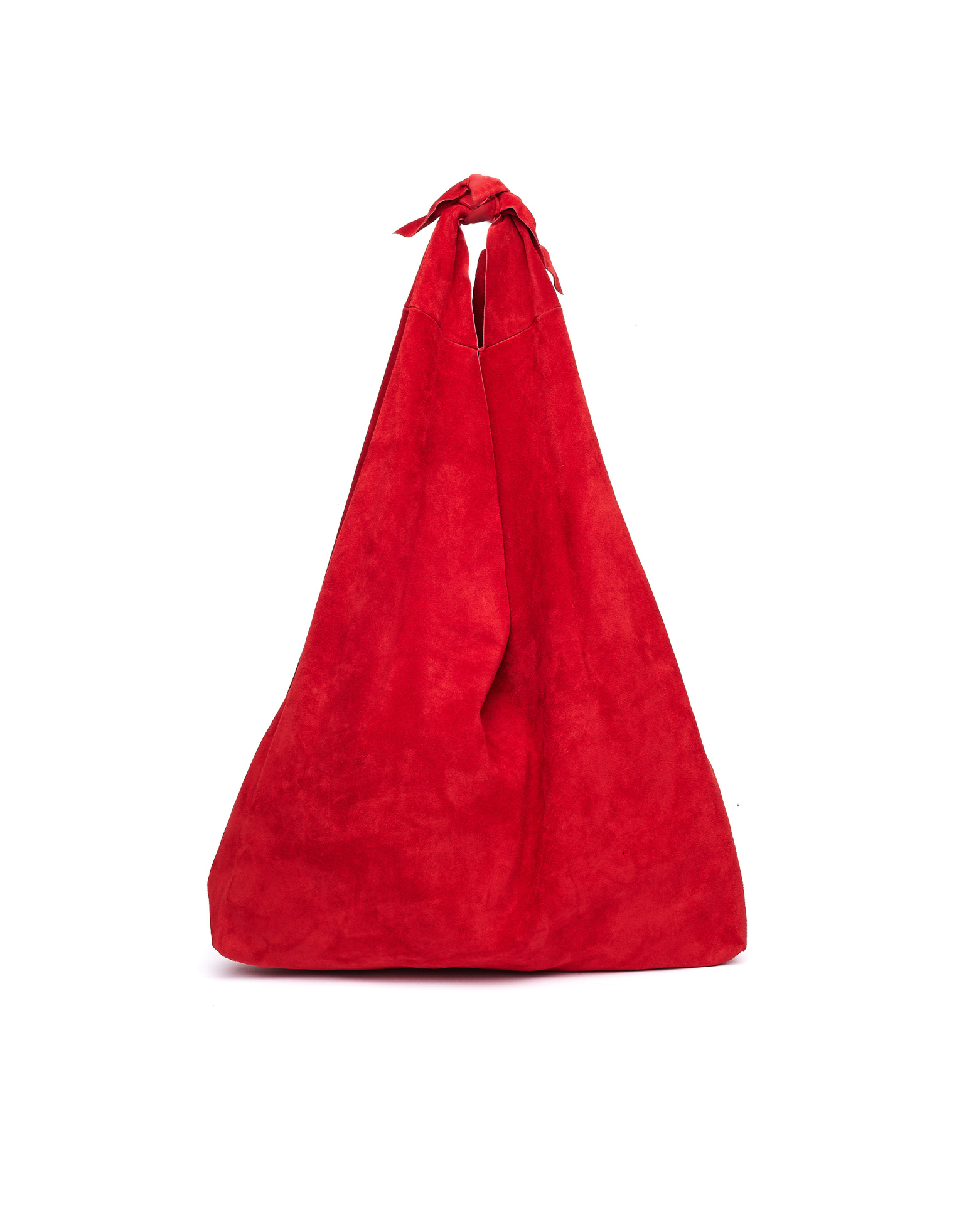 The Row Красная замшевая сумка Bindle