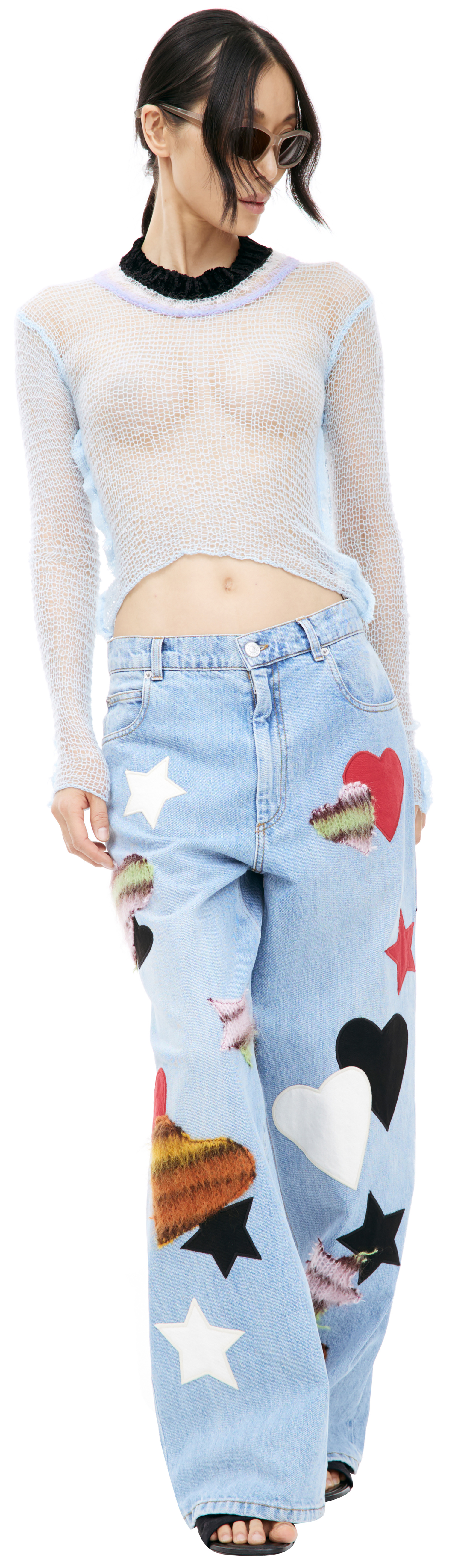 Marni Straight jeans with patches