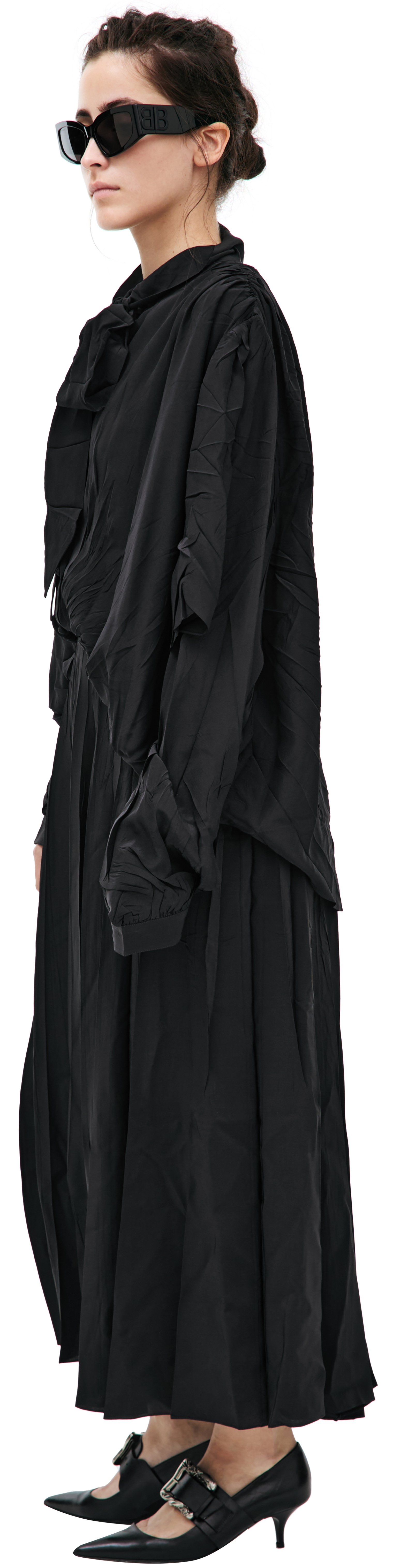 Balenciaga Black silk dress