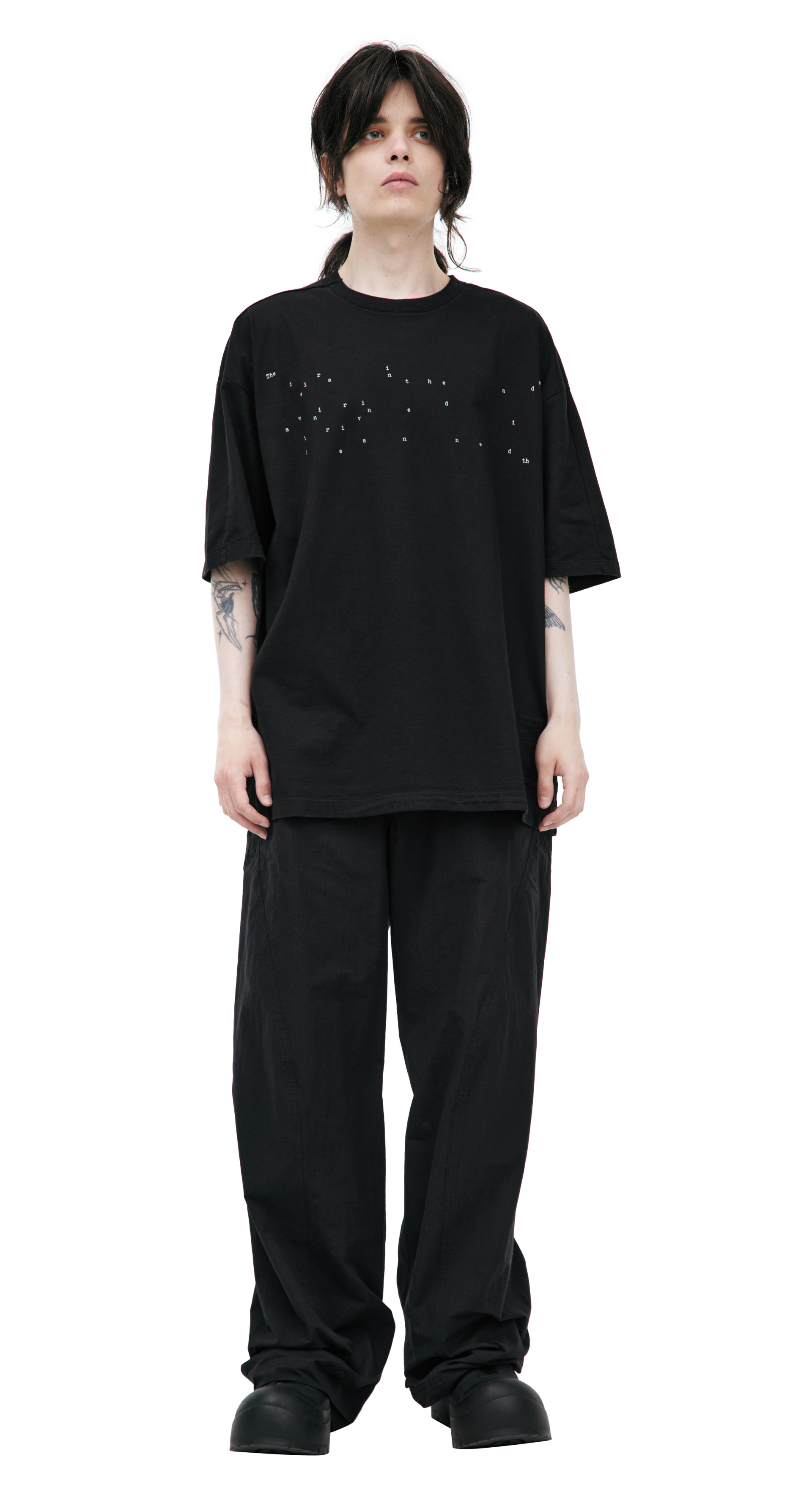 Buy Yohji Yamamoto men black x new era logo shorts for $435