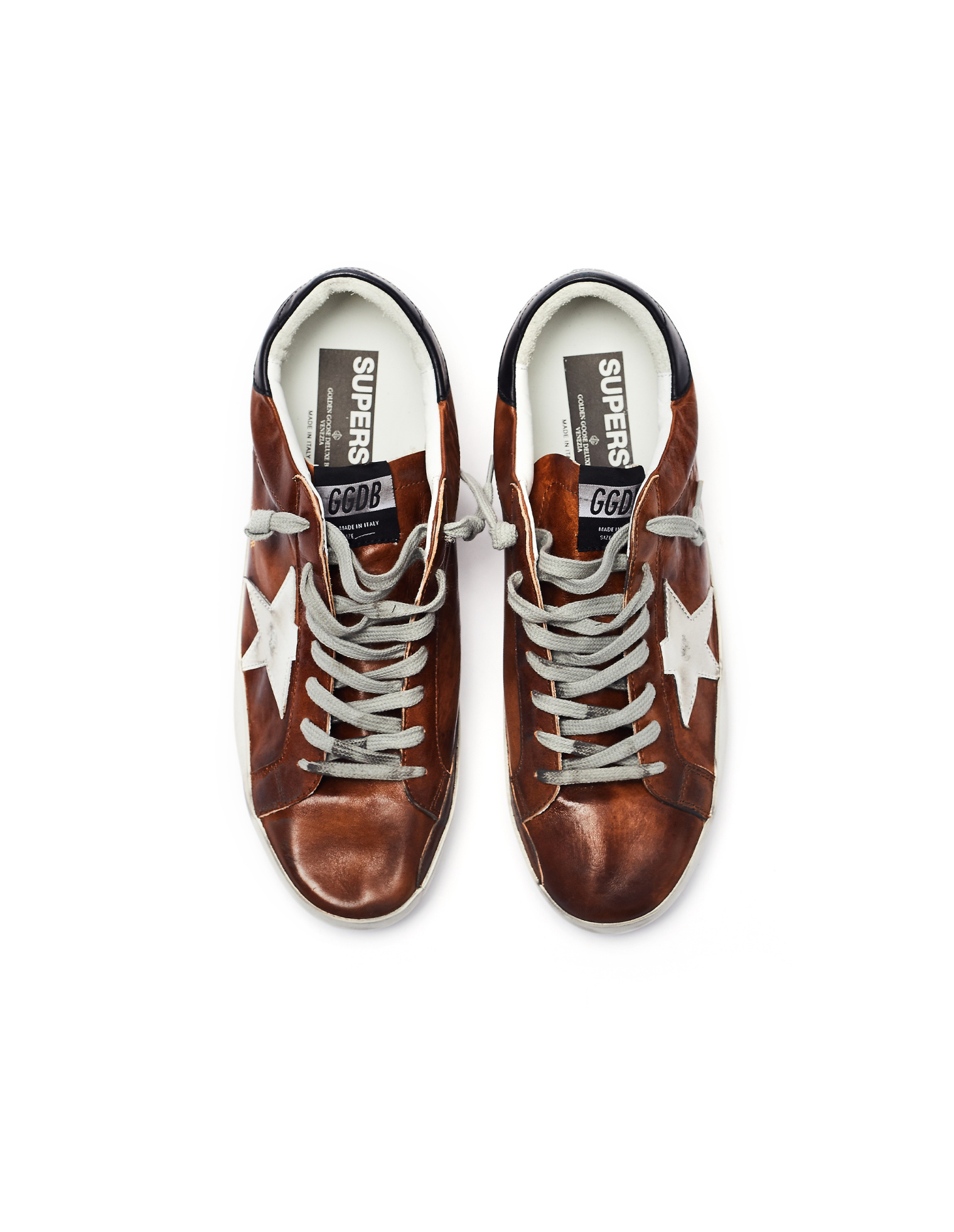 Golden Goose Кеды Superstar из состаренной кожи