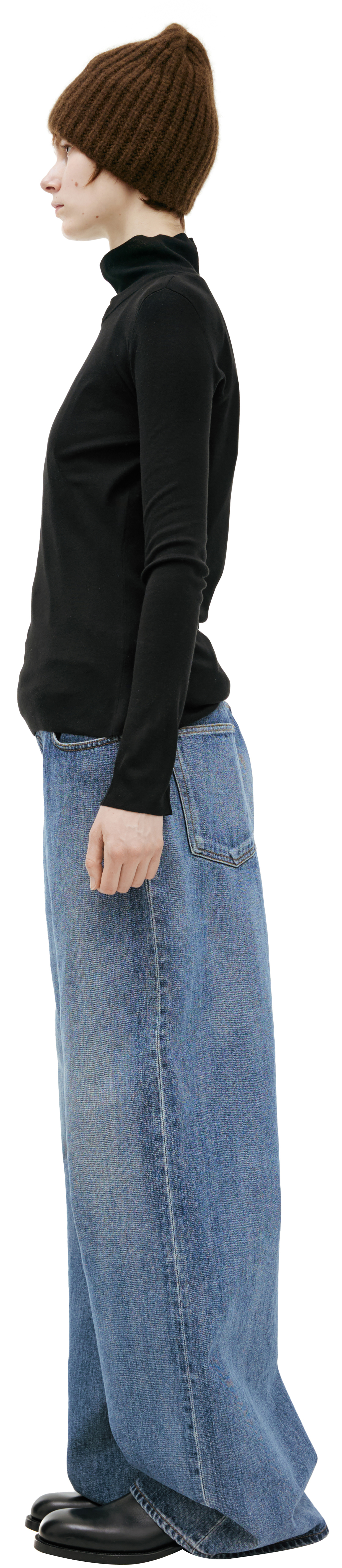 The Row Basic silk turtleneck