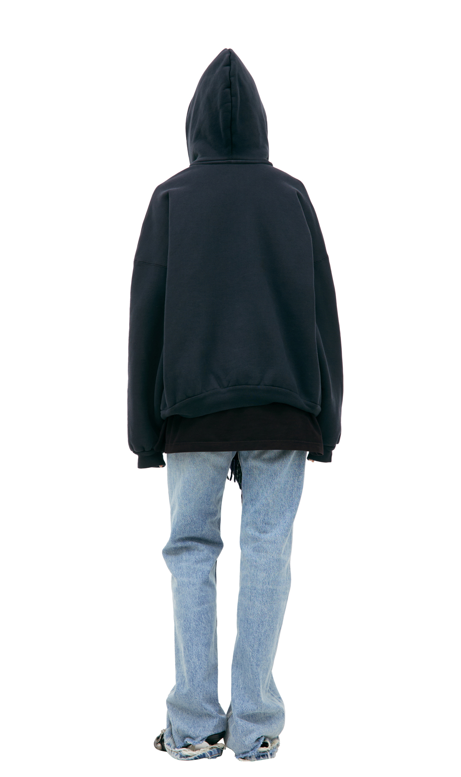 Balenciaga Hoodie with a sewn-in scarf